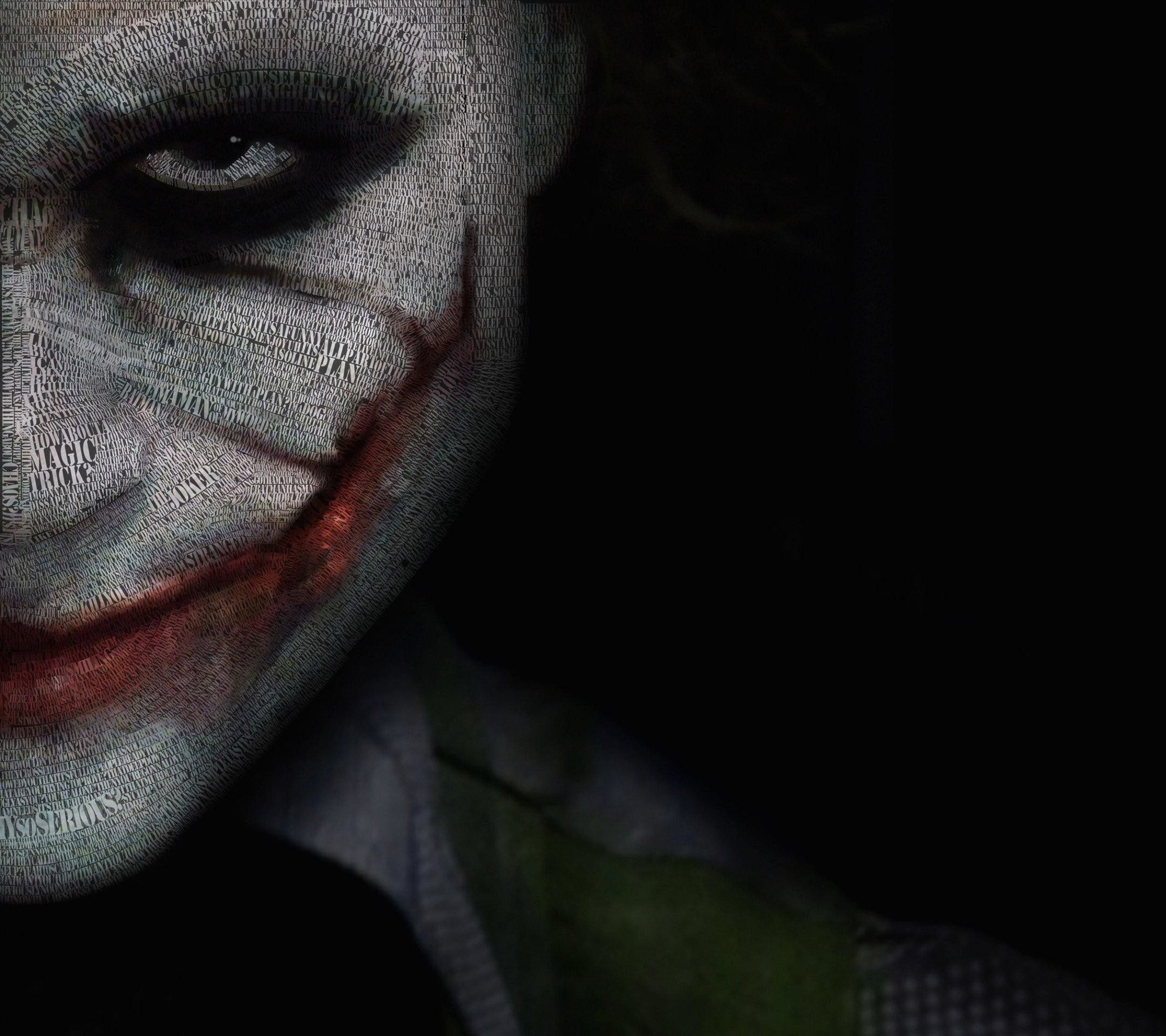 Joker, Heath Ledger, Il cavaliere oscuro, DC Comics, Primo piano, sfondo Samsung S4 Full HD