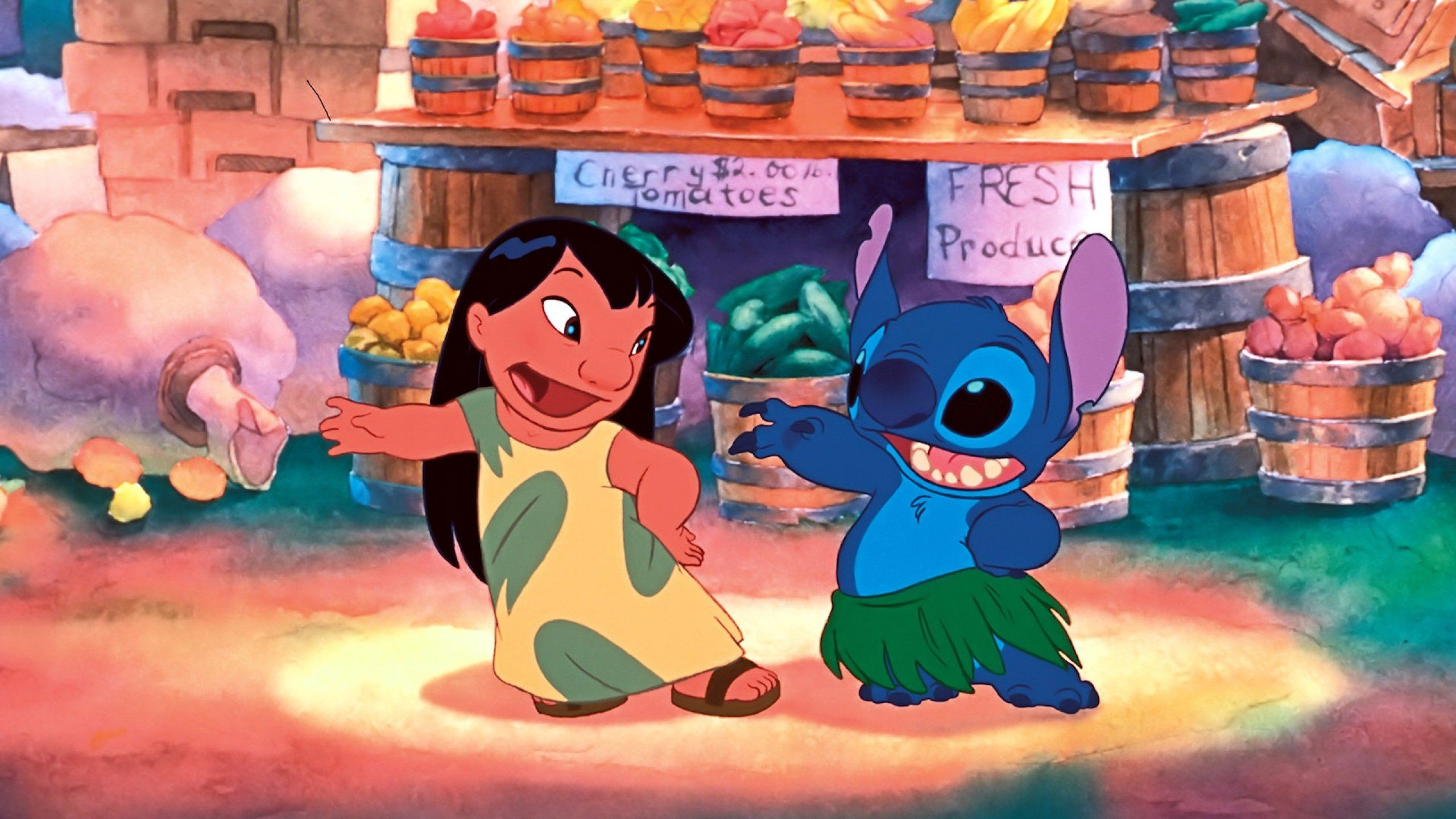 Lilo Pelekai, Stitch, Lilo & Stitch, Mercato, Disney, 2K 1440p, sfondo desktop