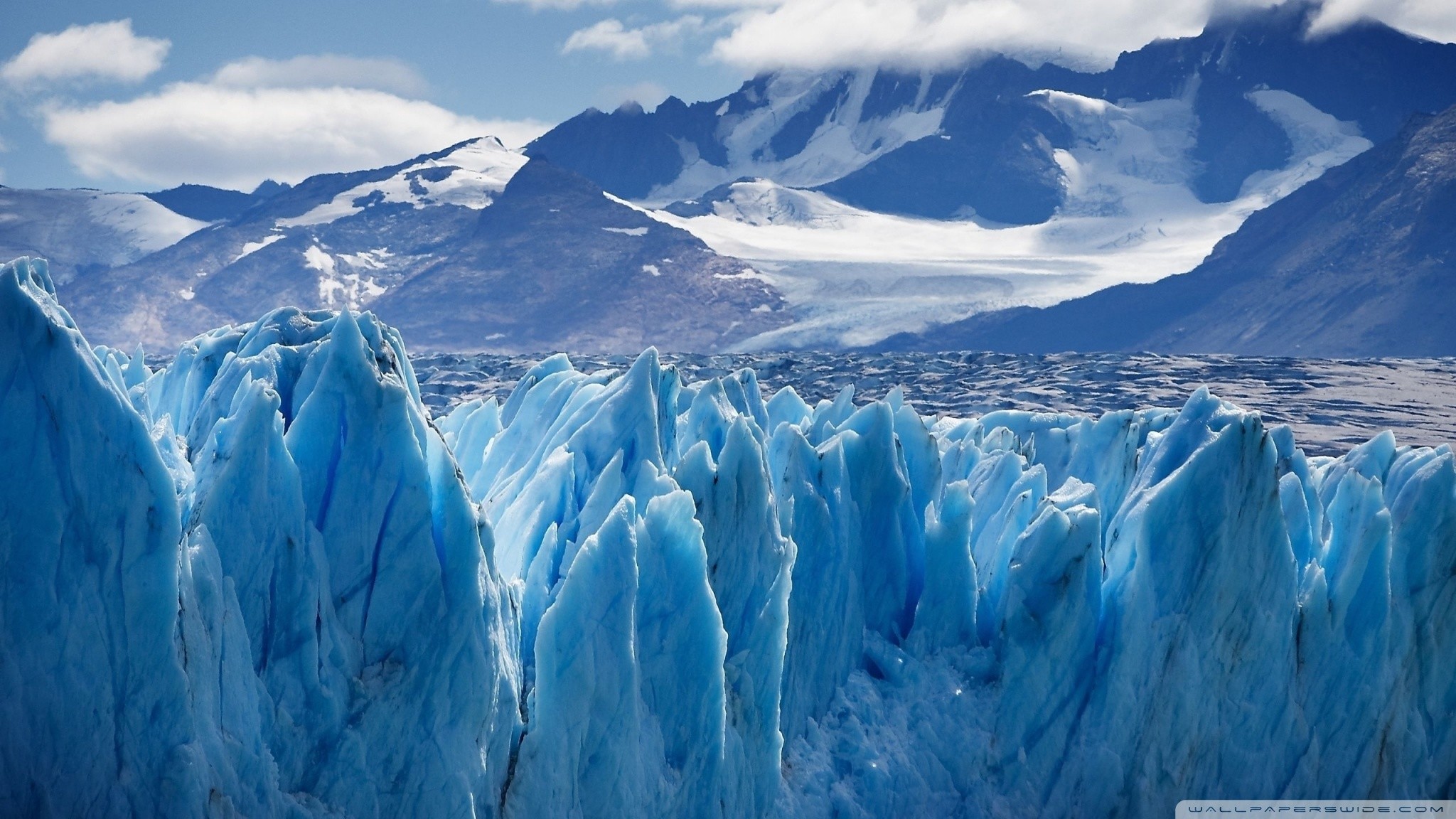 Ghiacciaio Perito Moreno, Patagonia, Argentina, Ghiacciaio, Montagne, sfondo Full HD per PC