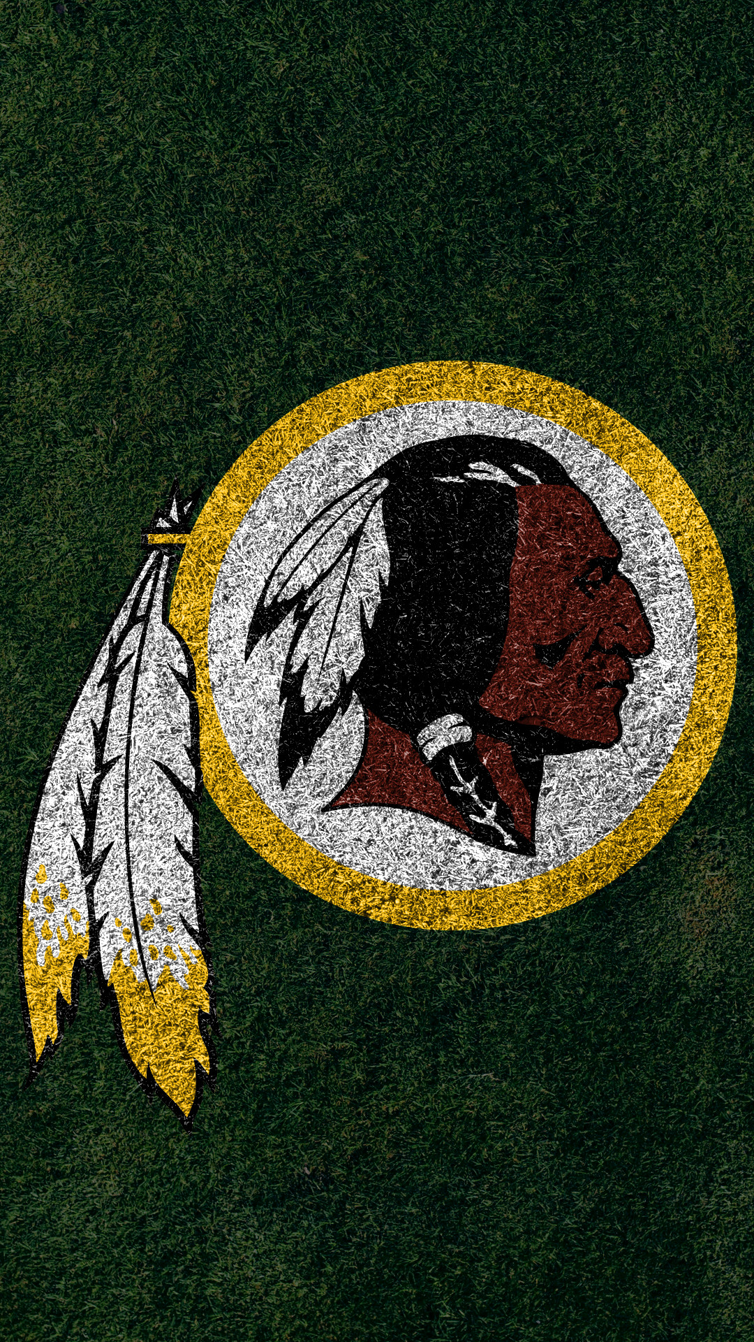Washington Redskins, NFL, Logo, Erba, sfondo iPhone