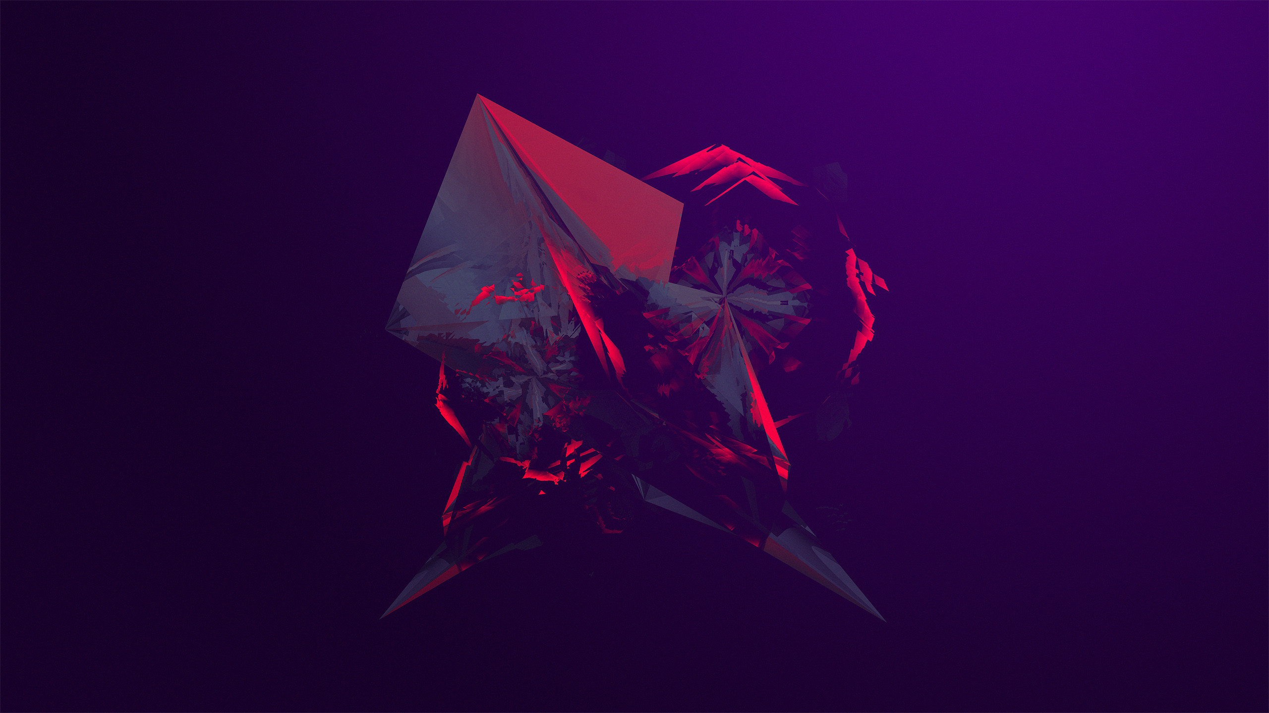 Astratto, Viola, Geometrico, 16:9 2K, sfondo widescreen