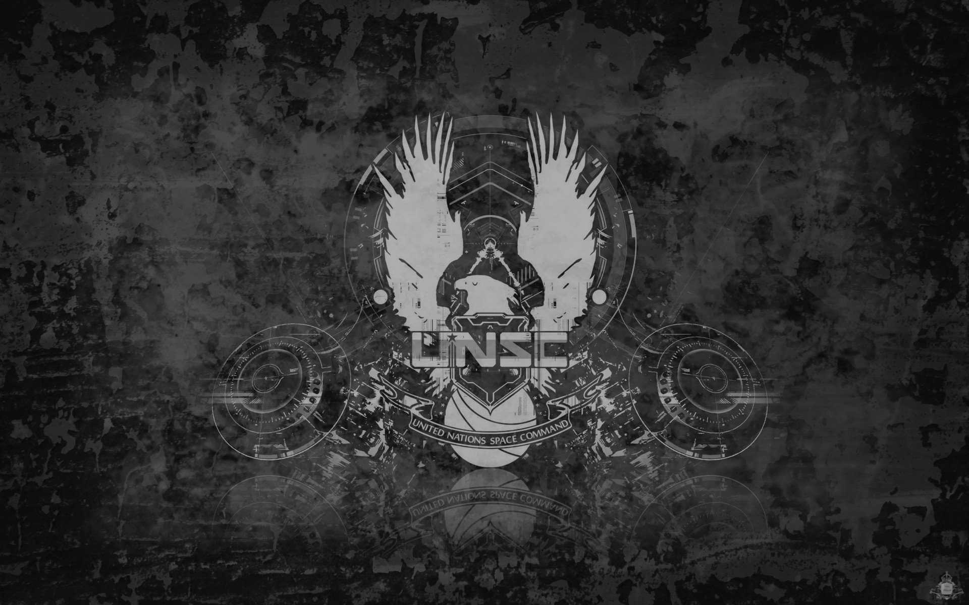 UNSC, Halo, Emblema, Grigio, 1920x1200, sfondo per PC
