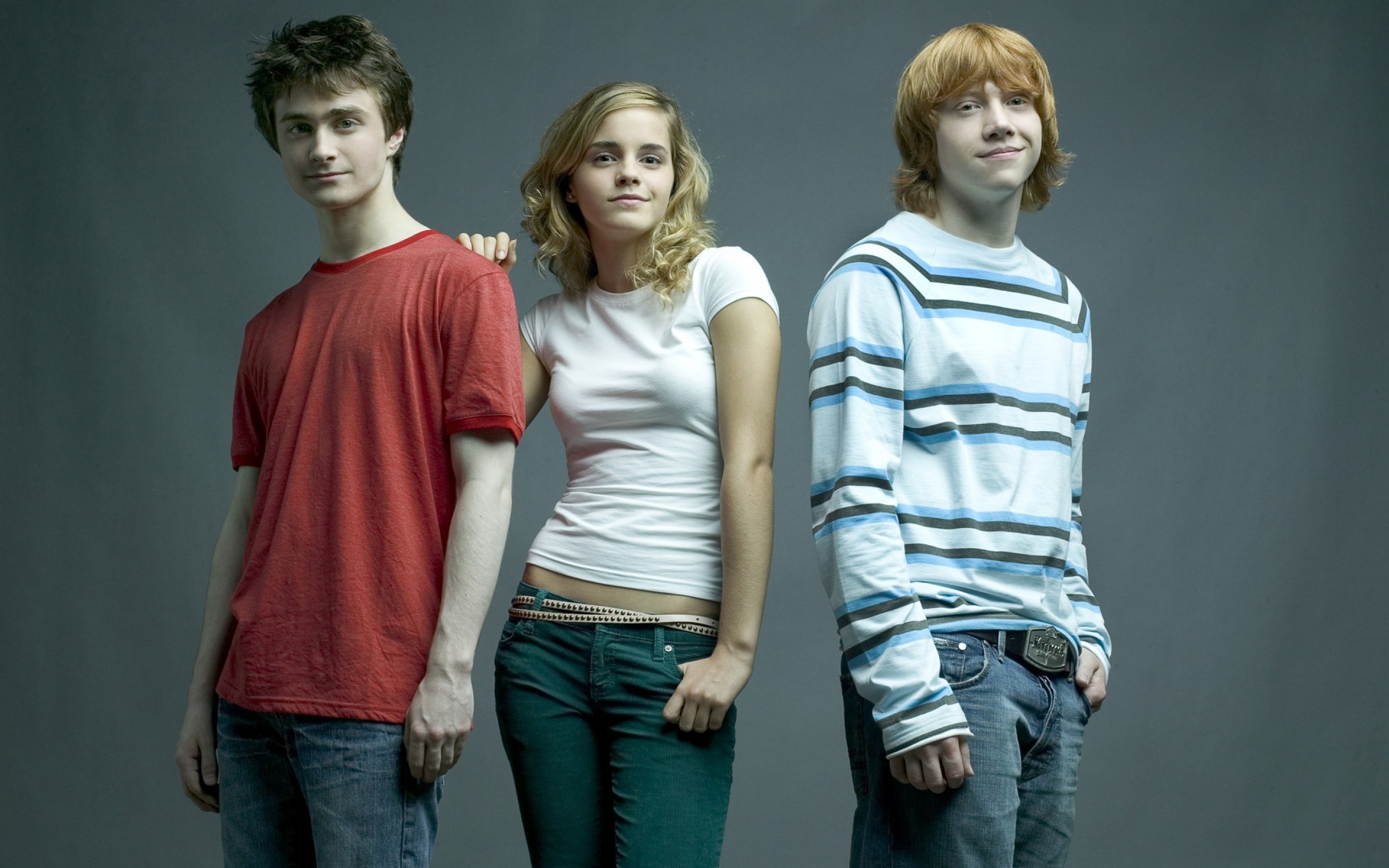 Harry Potter, Daniel Radcliffe, Emma Watson, Rupert Grint, Servizio fotografico, sfondo desktop