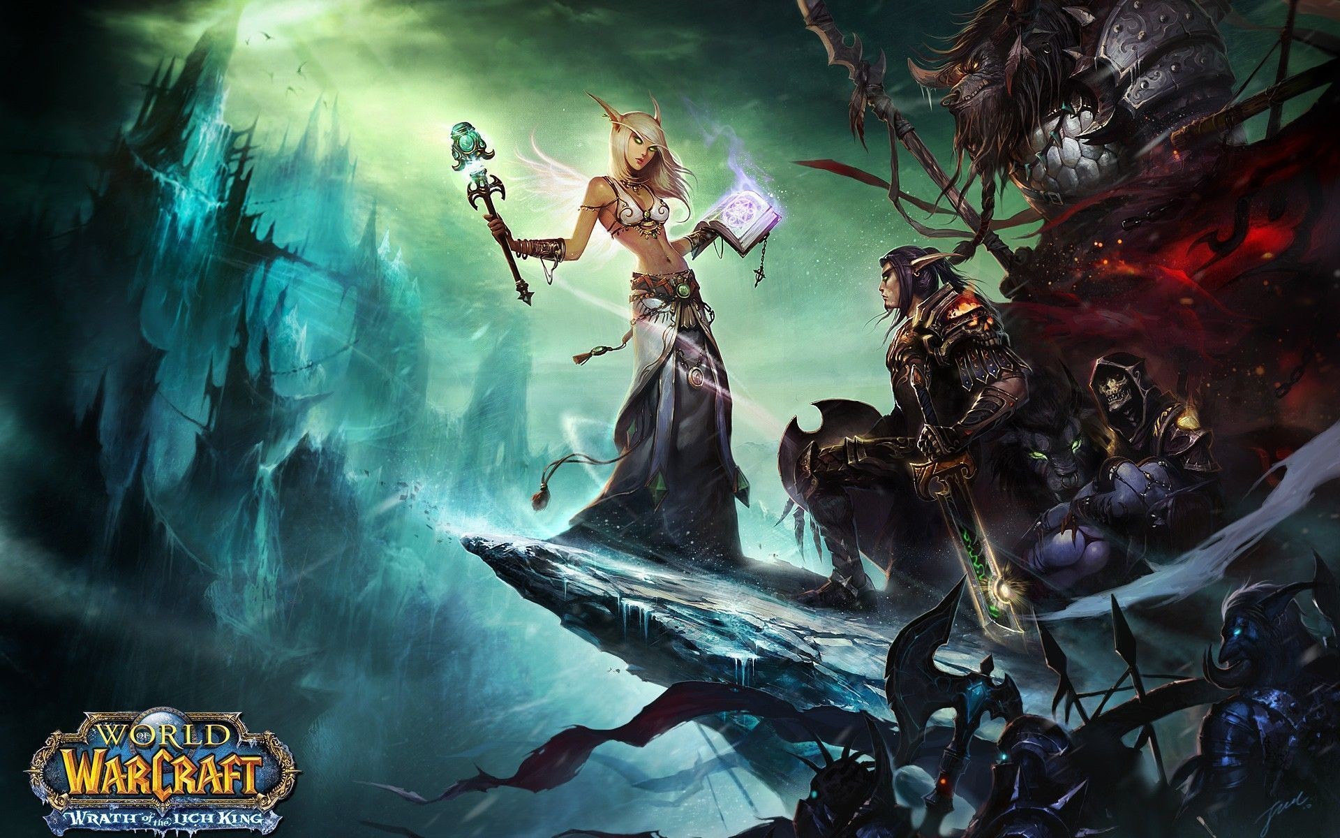 World of Warcraft: Wrath of the Lich King, Jaina Proudmoore, Warcraft, Corona di Ghiaccio, sfondo per PC