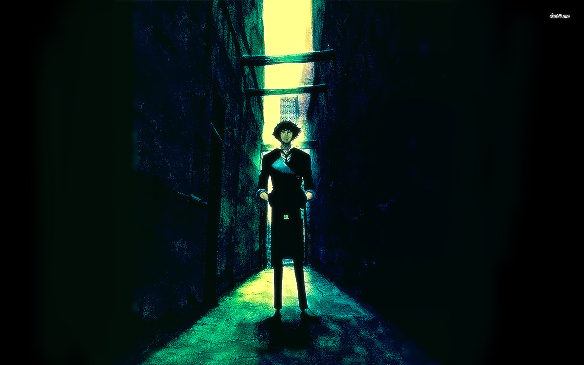 Spike Spiegel, Cowboy Bebop, Vicolo, Verde, 1920x1200, sfondo MacBook Pro
