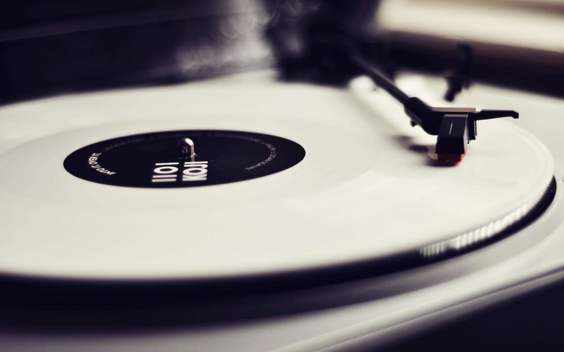 Giradischi, Vinile, Musica, Bianco e nero, 1920x1200, sfondo per PC
