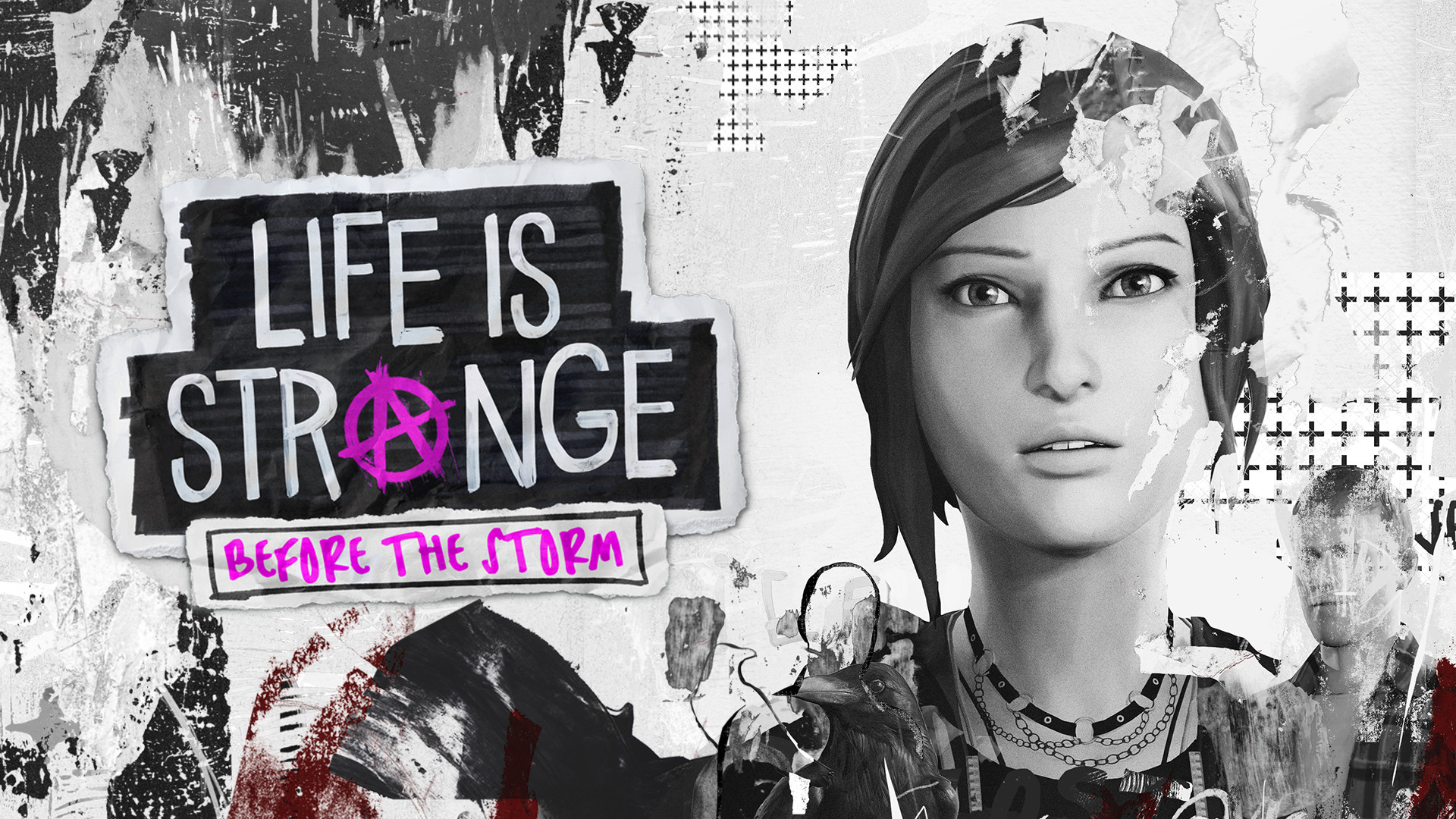 Life is Strange: Before the Storm, Chloe Price, Rachel Amber, Logo, Bianco e nero, wallpaper desktop