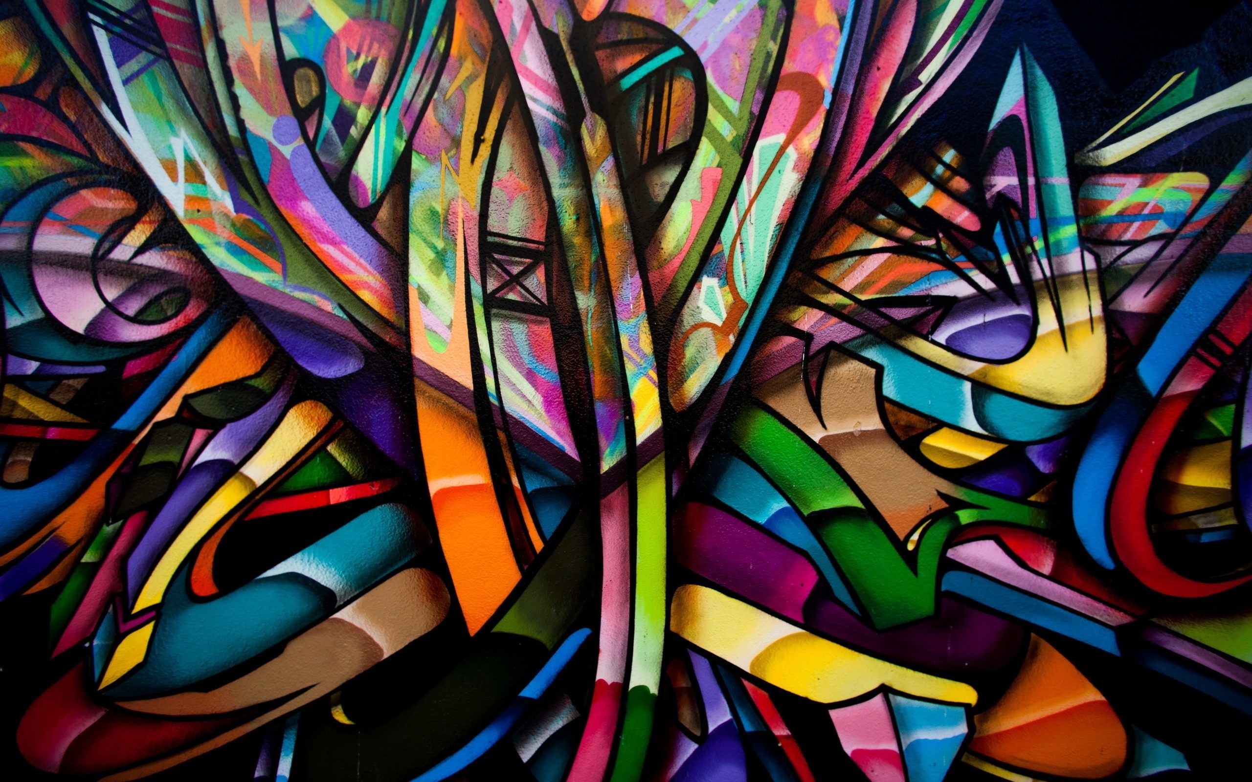 Graffiti, Astratto, Multicolore, 2K, wallpaper per PC