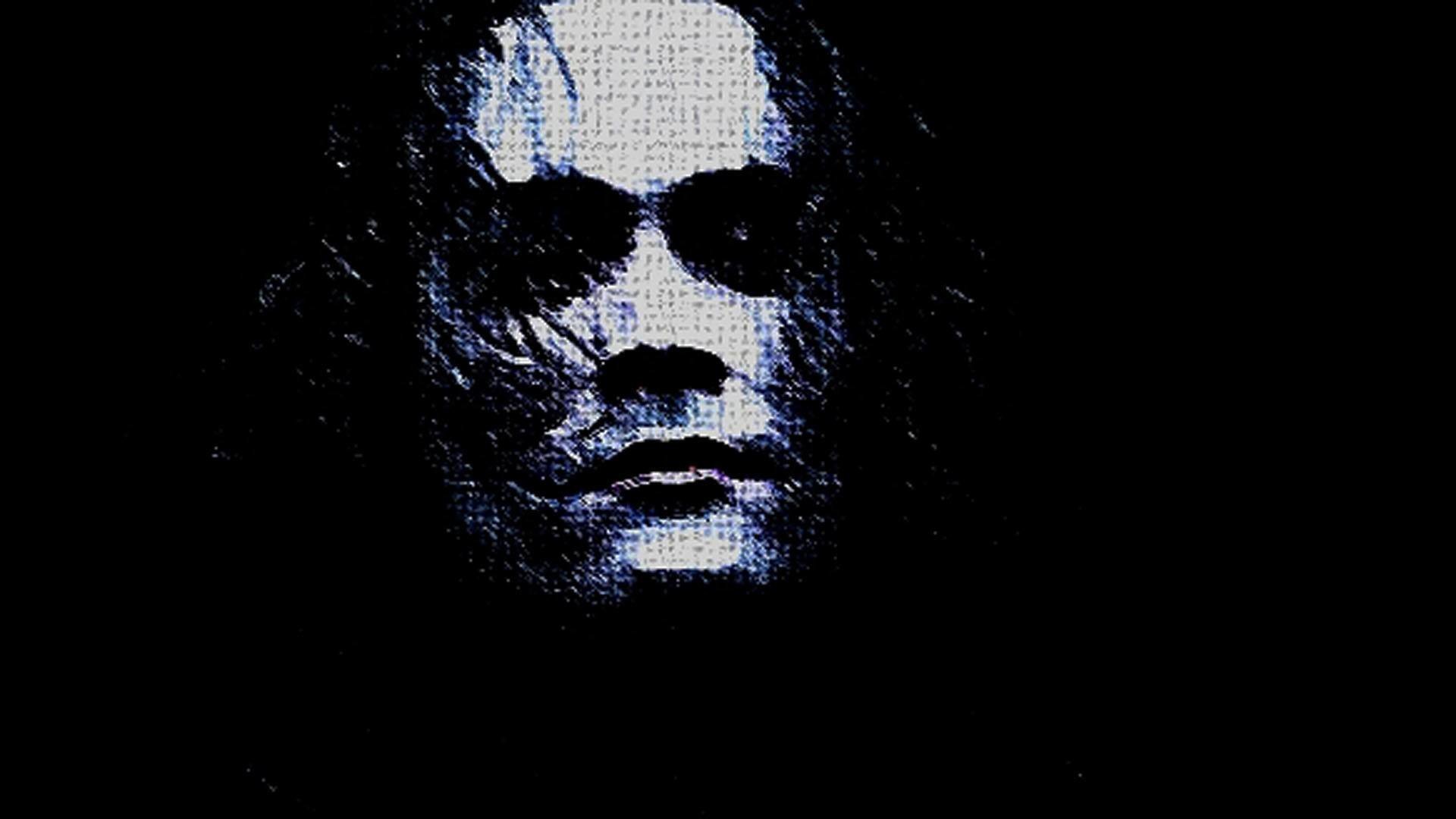 Eric Draven, Brandon Lee, Il corvo, Trucco, Sfondo nero, Full HD, wallpaper per computer