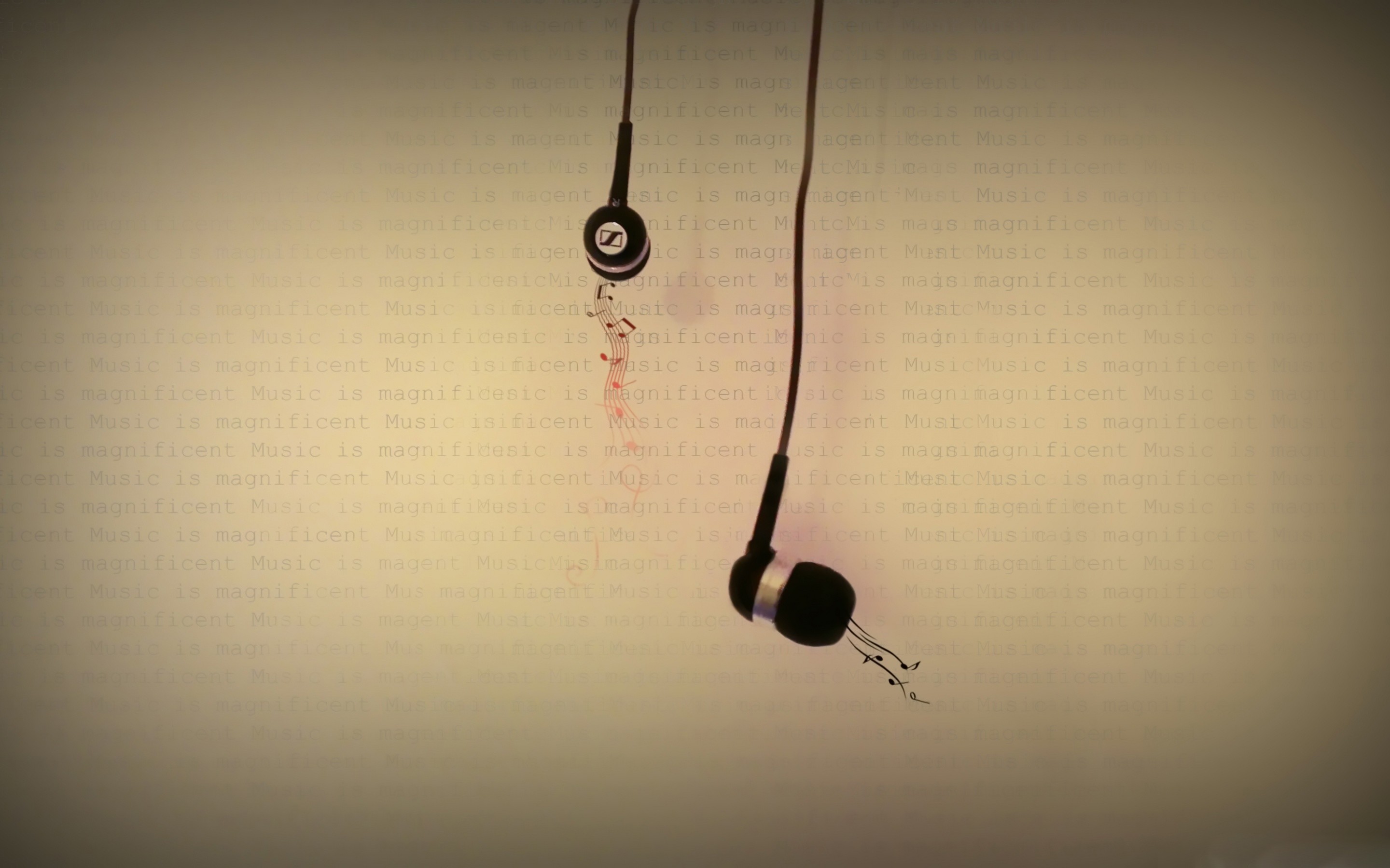 Auricolari, Minimalista, Beige, 2K, sfondo desktop