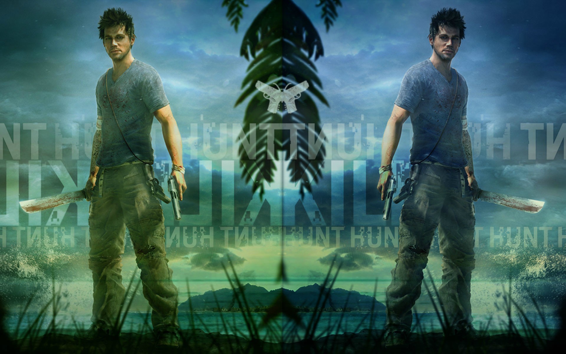 Jason Brody, Far Cry 3, Doppia immagine, Hunt, 16:10 Full HD, sfondo widescreen