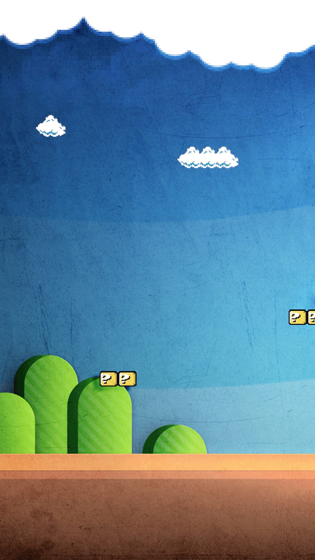 Super Mario Bros., Pixel art, Tubi, Colline, Full HD, sfondo per smartphone
