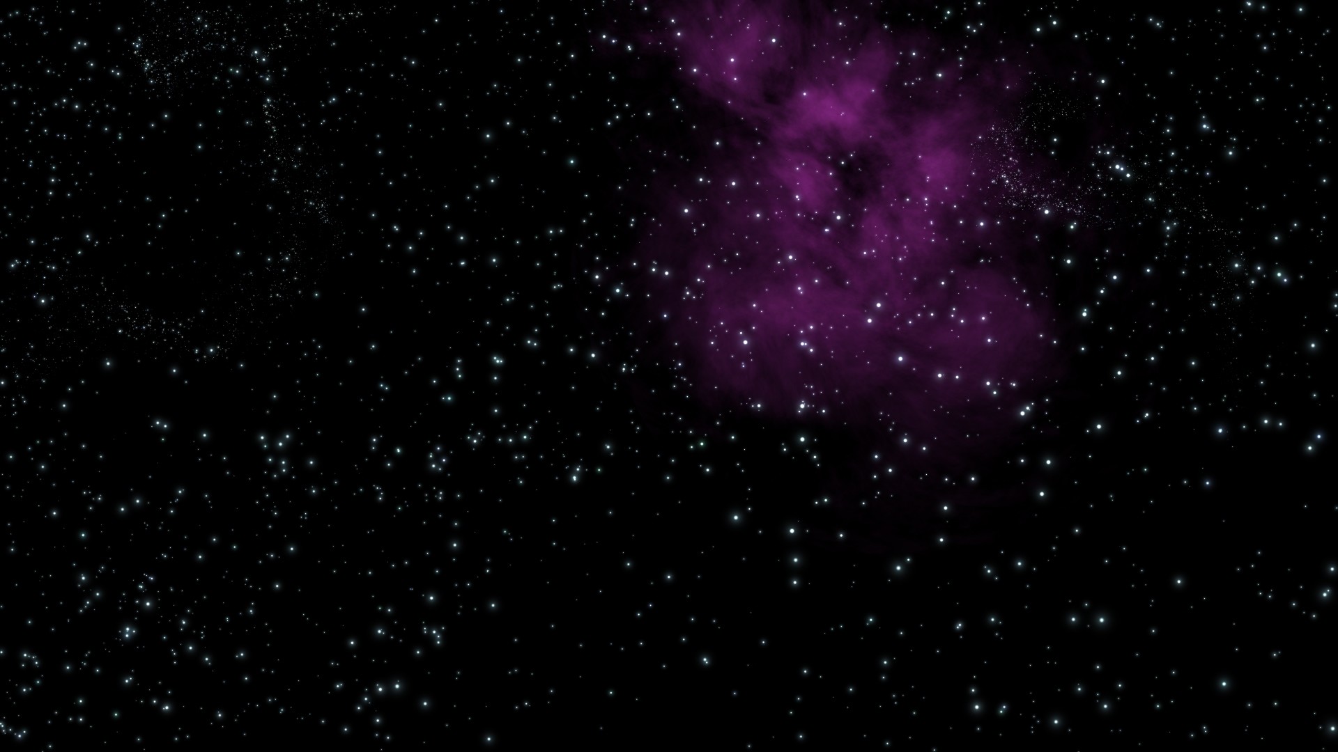 Cielo stellato, Spazio, Nebulosa viola, Sfondo nero, 1920x1080, wallpaper desktop