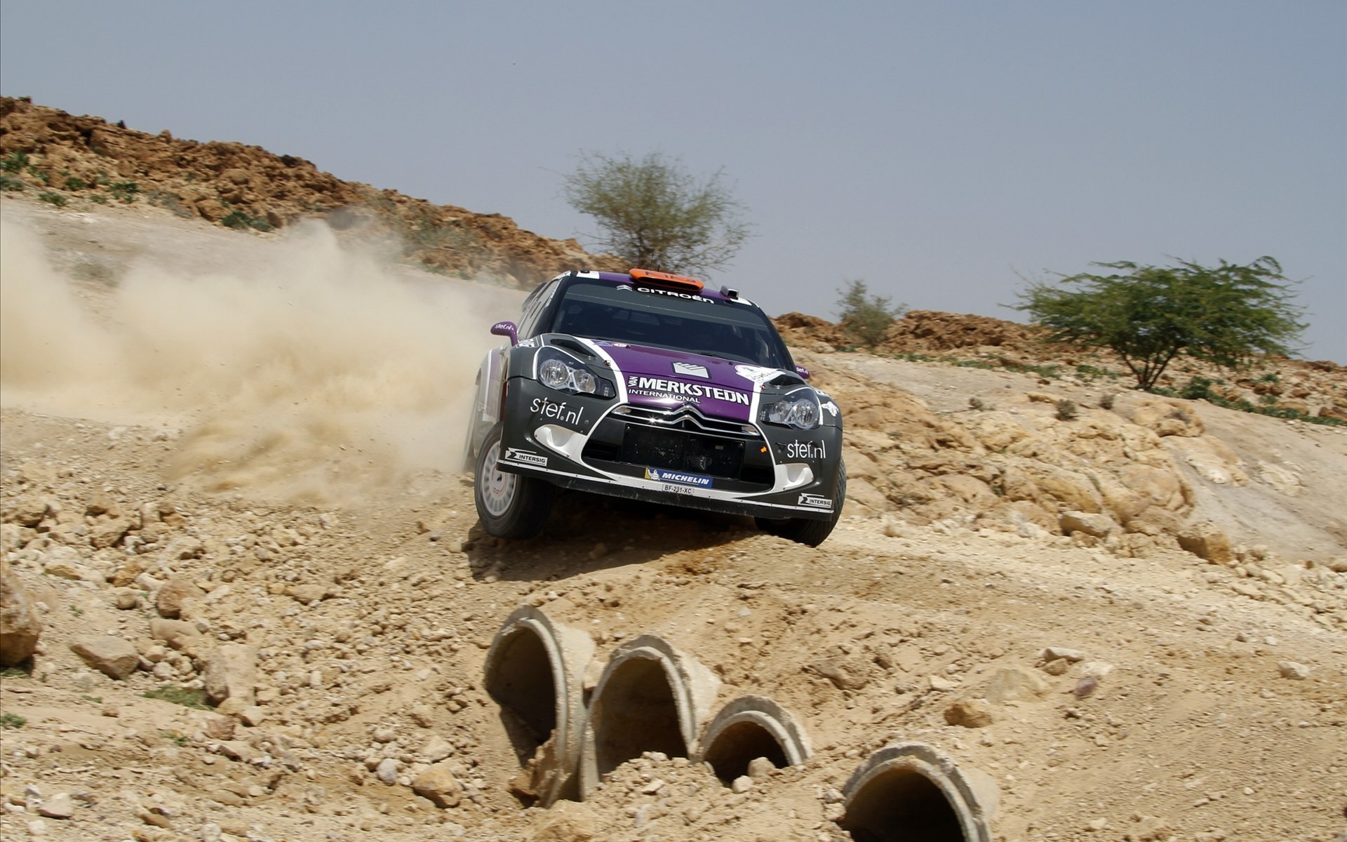 Citroën DS3 WRC, Polvere, Salto, Sterrato, 16:10 Full HD, wallpaper widescreen