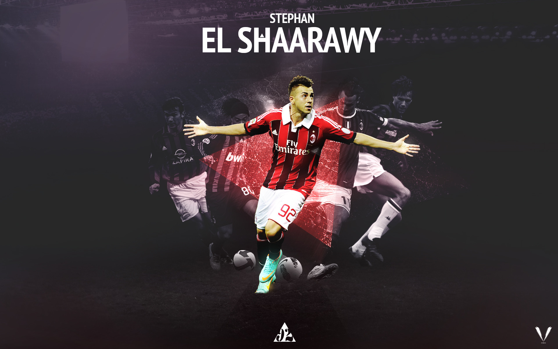 Stephan El Shaarawy, AC Milan, Calciatore, 1920x1200, sfondo MacBook Pro