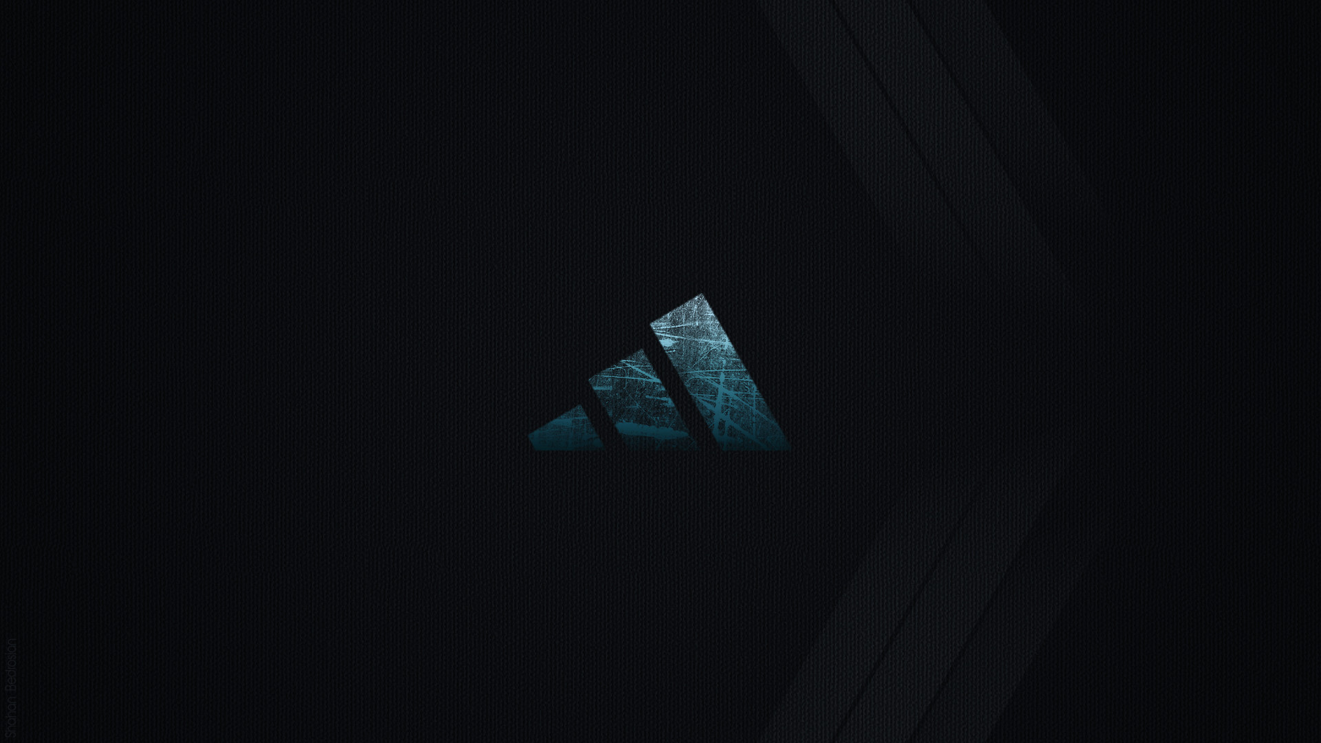 Adidas, Logo, Sfondo scuro, Minimalismo, 16:9 Full HD, wallpaper widescreen