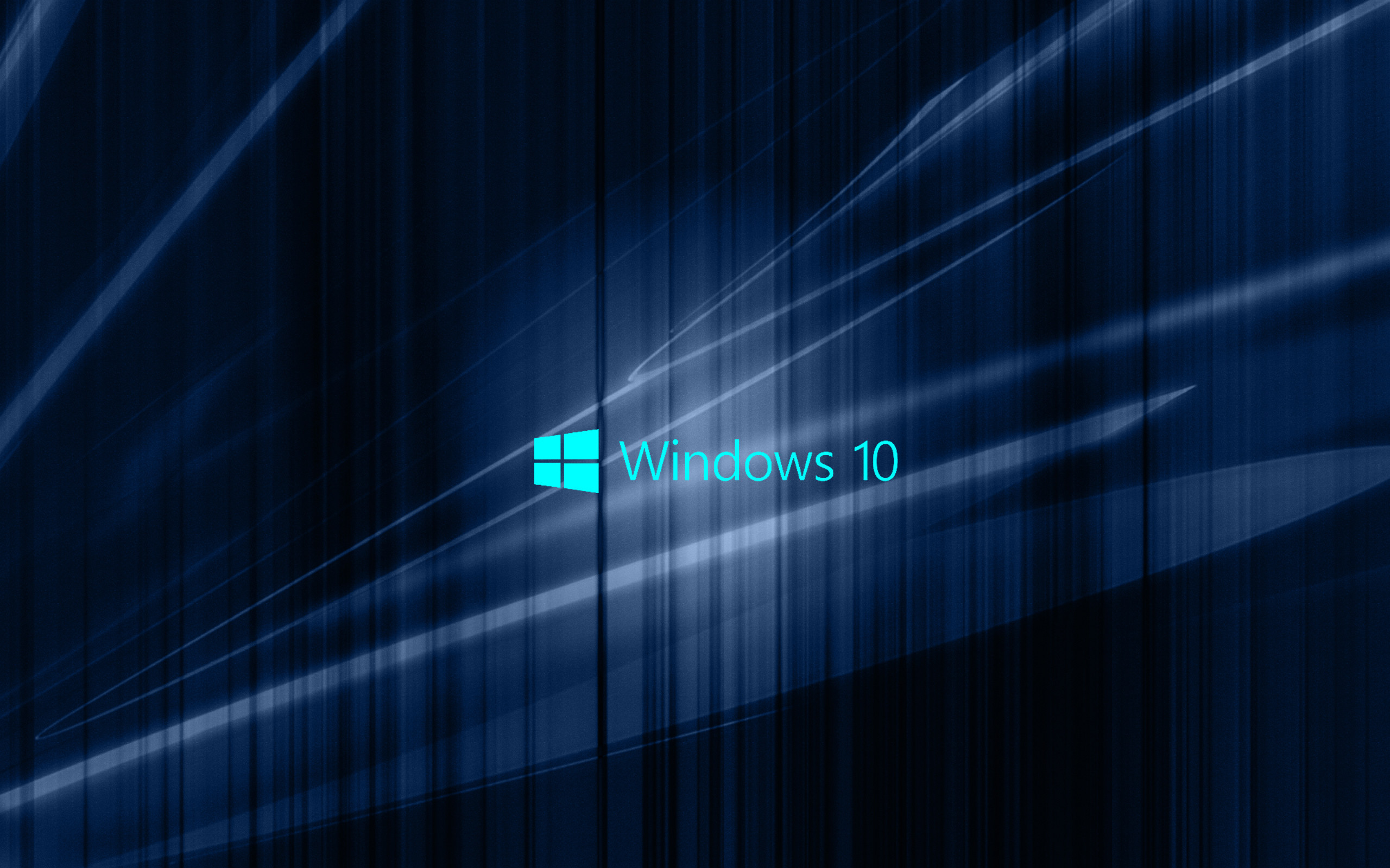 Windows 10, Logo Windows, Linee, Blu scuro, 2560x1600, immagine di sfondo