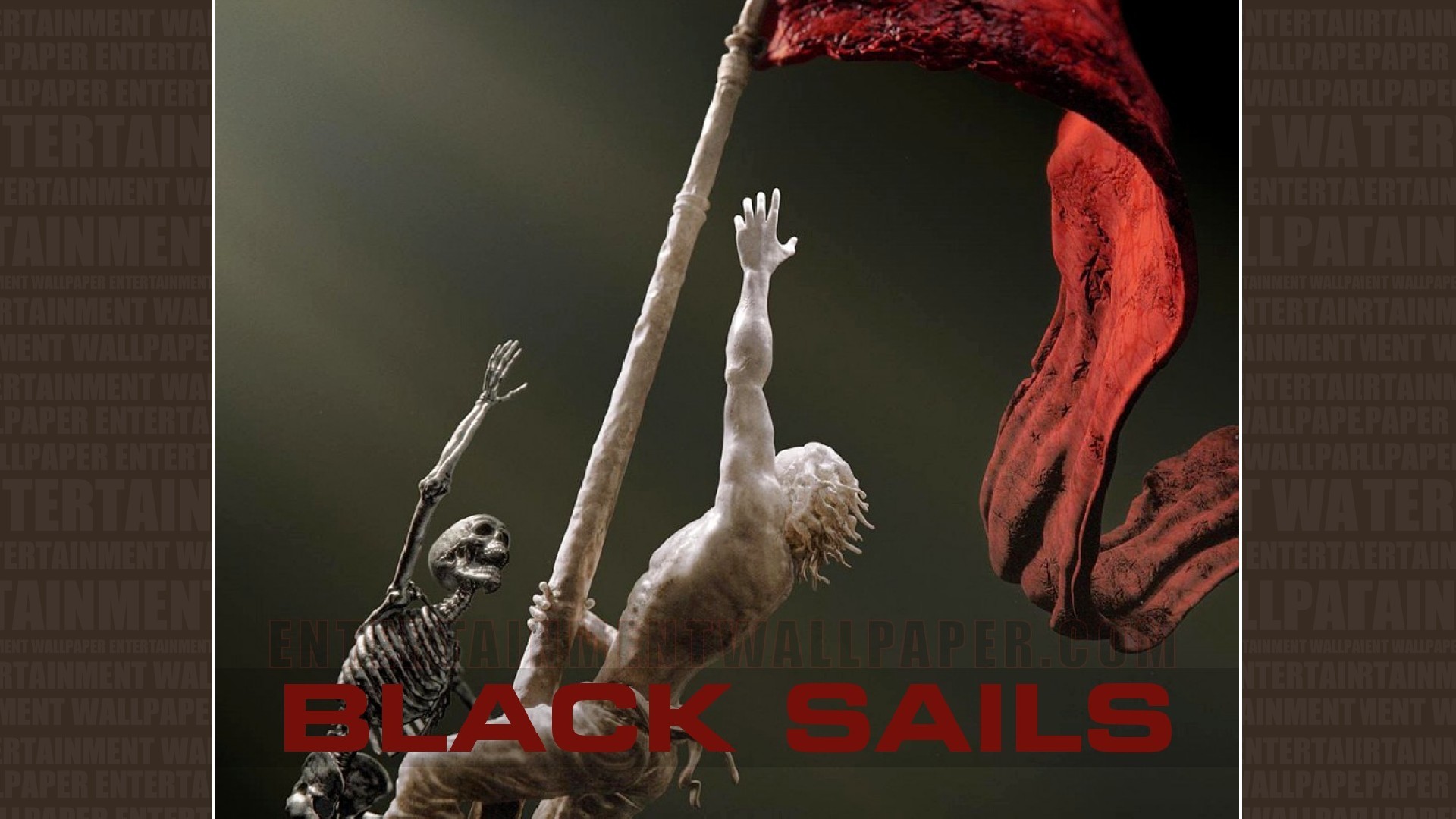 Black Sails, Logo, Scheletro, Albero maestro, 1920x1080, immagine di sfondo