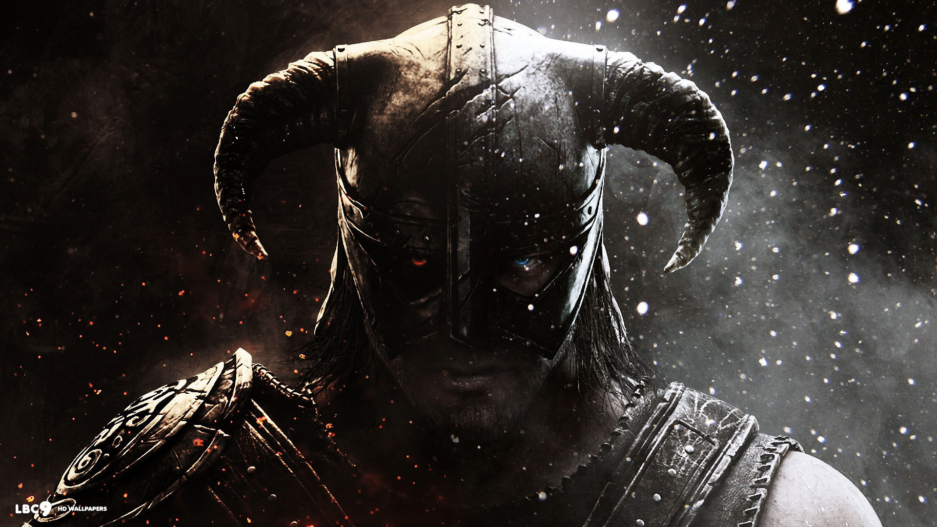 Dovahkiin, The Elder Scrolls V: Skyrim, Elmo di ferro, Primo piano, sfondo desktop Full HD