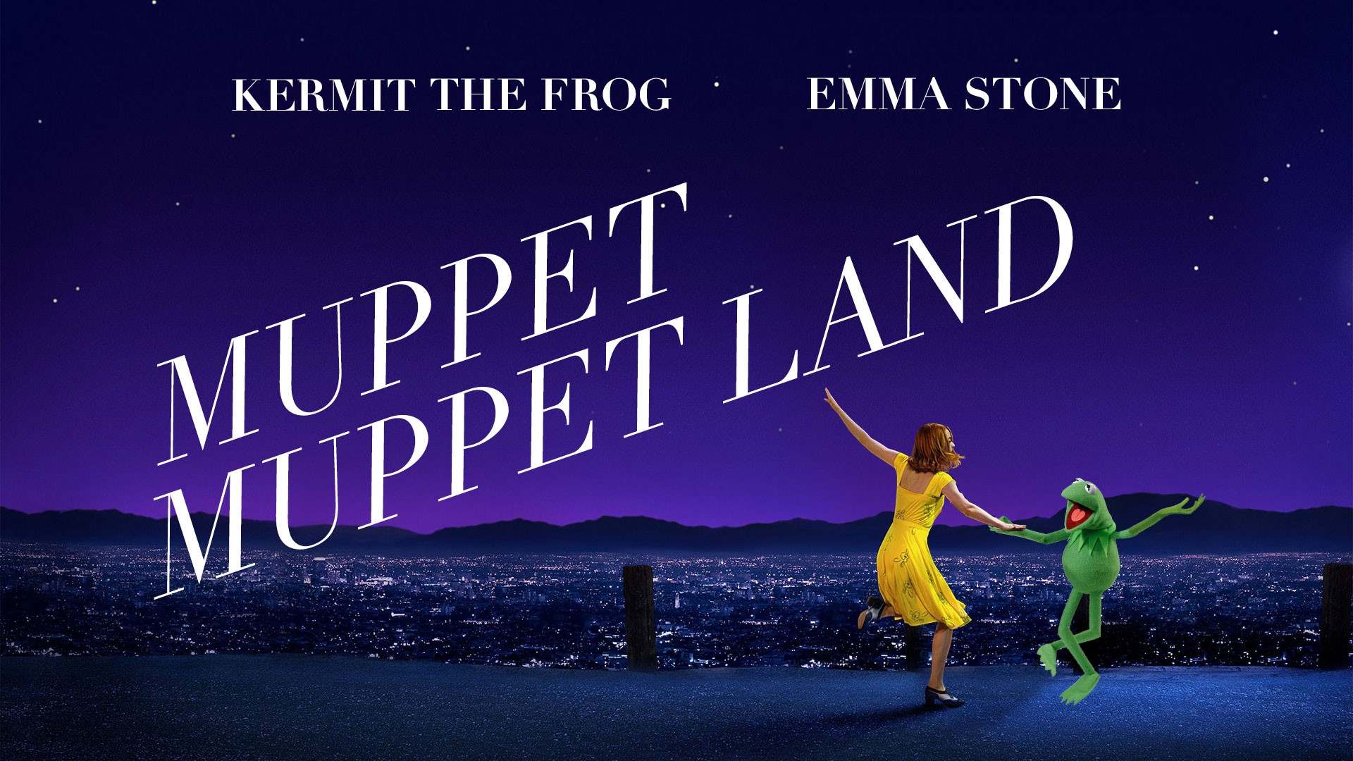 Kermit la Rana, Emma Stone, Muppet, Parodia La La Land, Ballo, Full HD, wallpaper per computer