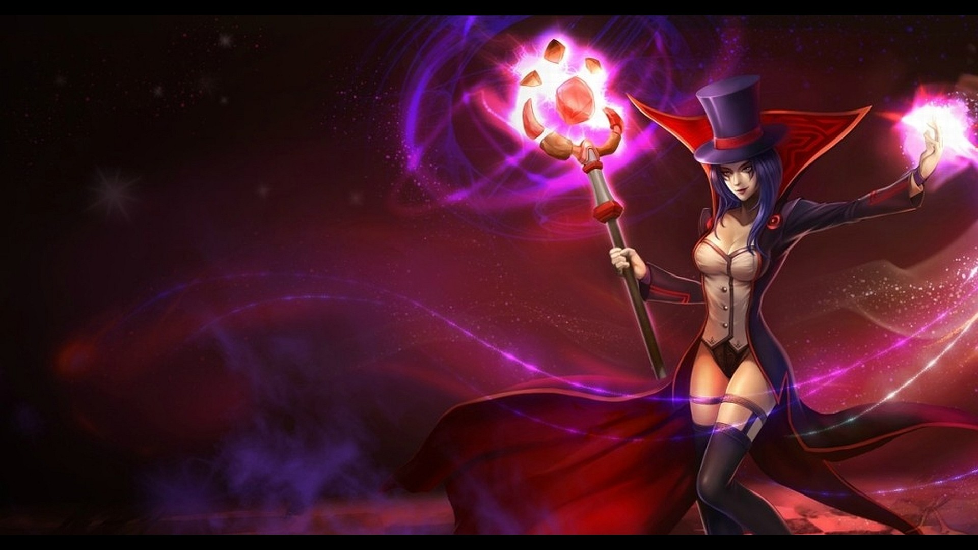 LeBlanc, League of Legends, Maga, Viola, Full HD, wallpaper per PC