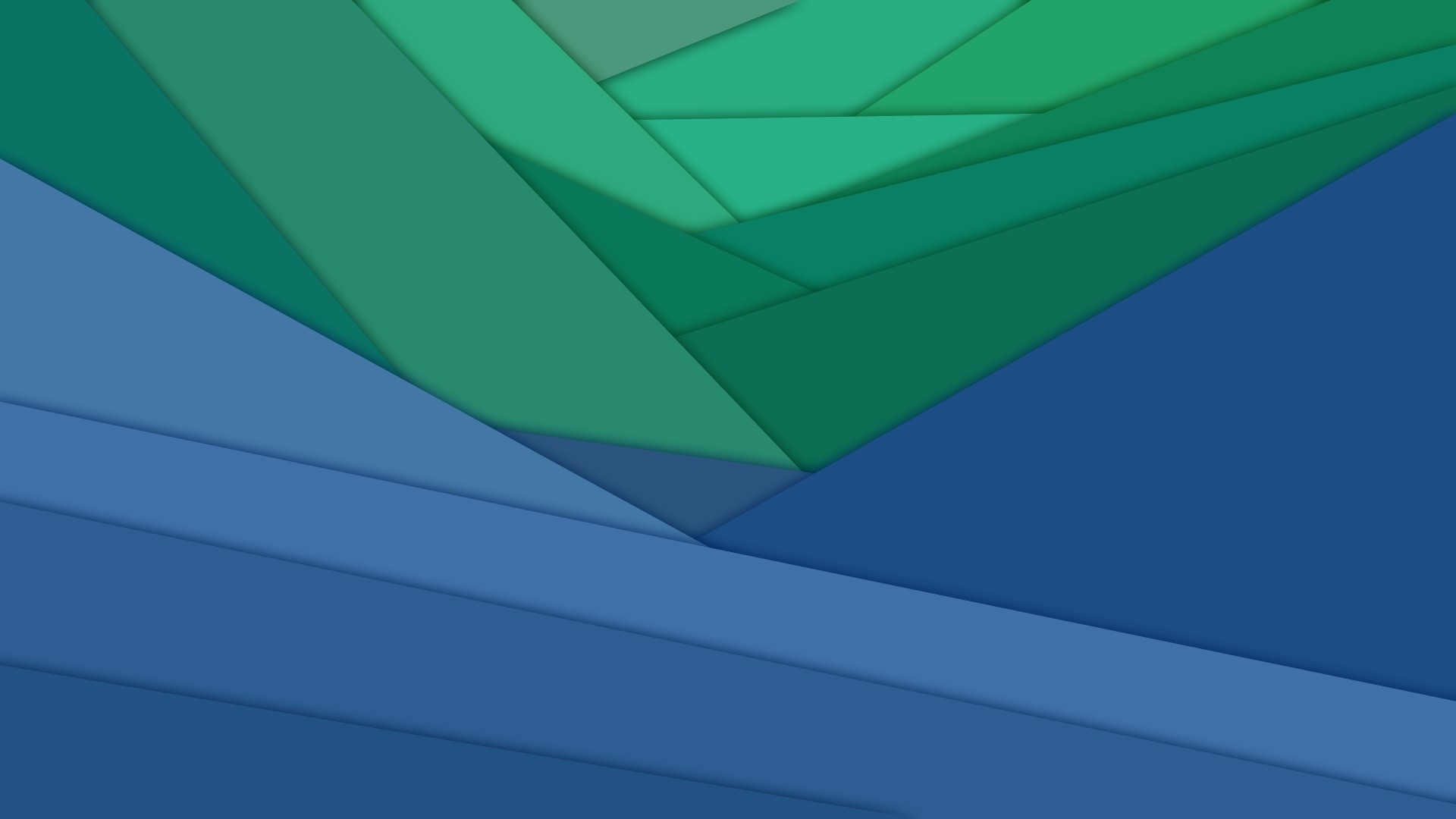 Material Design, Strati, Verde, Blu, Geometrico, Full HD, wallpaper per PC