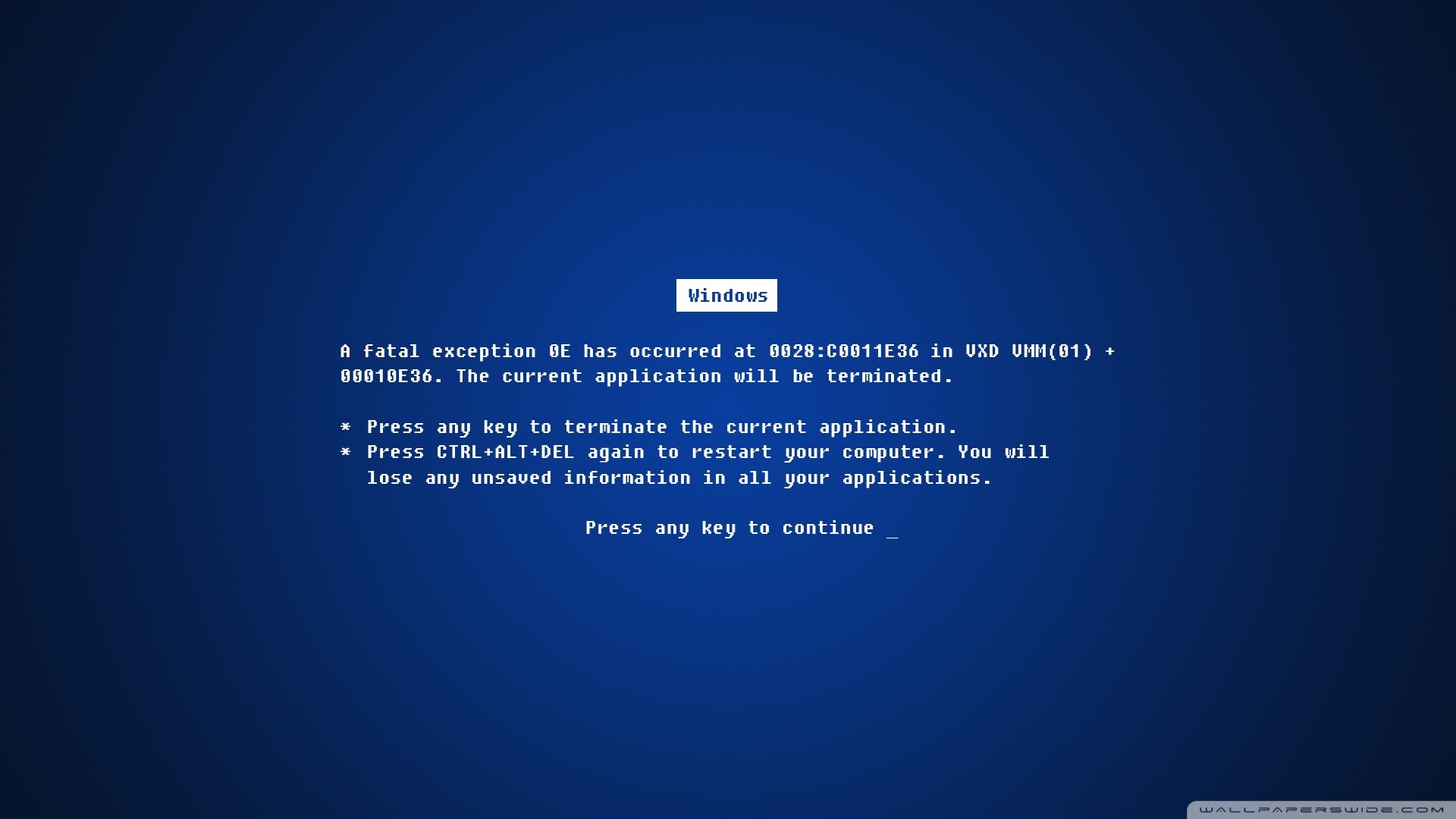 Schermata blu, BSOD, Windows, Errore, Full HD 1080p, sfondo desktop