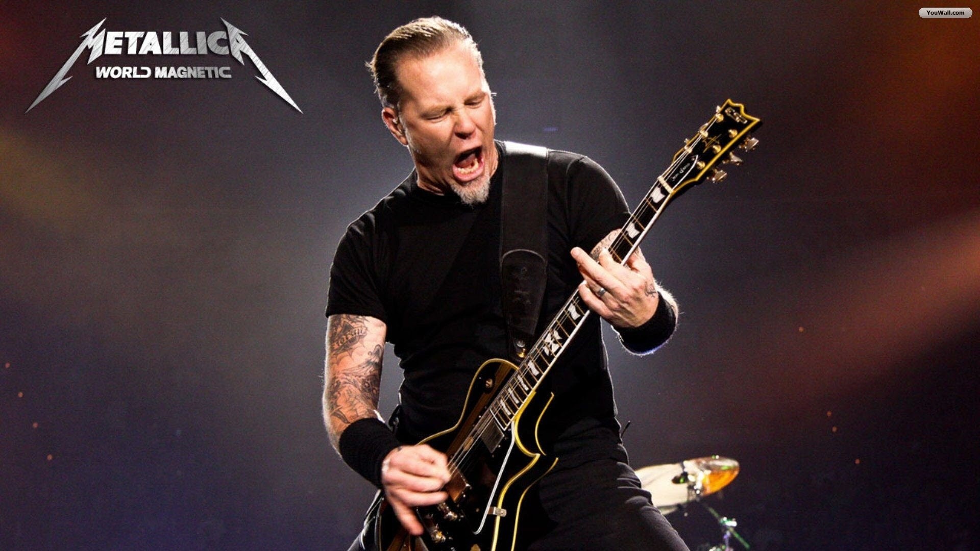 James Hetfield, Metallica, World Magnetic, Chitarra, Concerto, 16:9 Full HD, sfondo widescreen