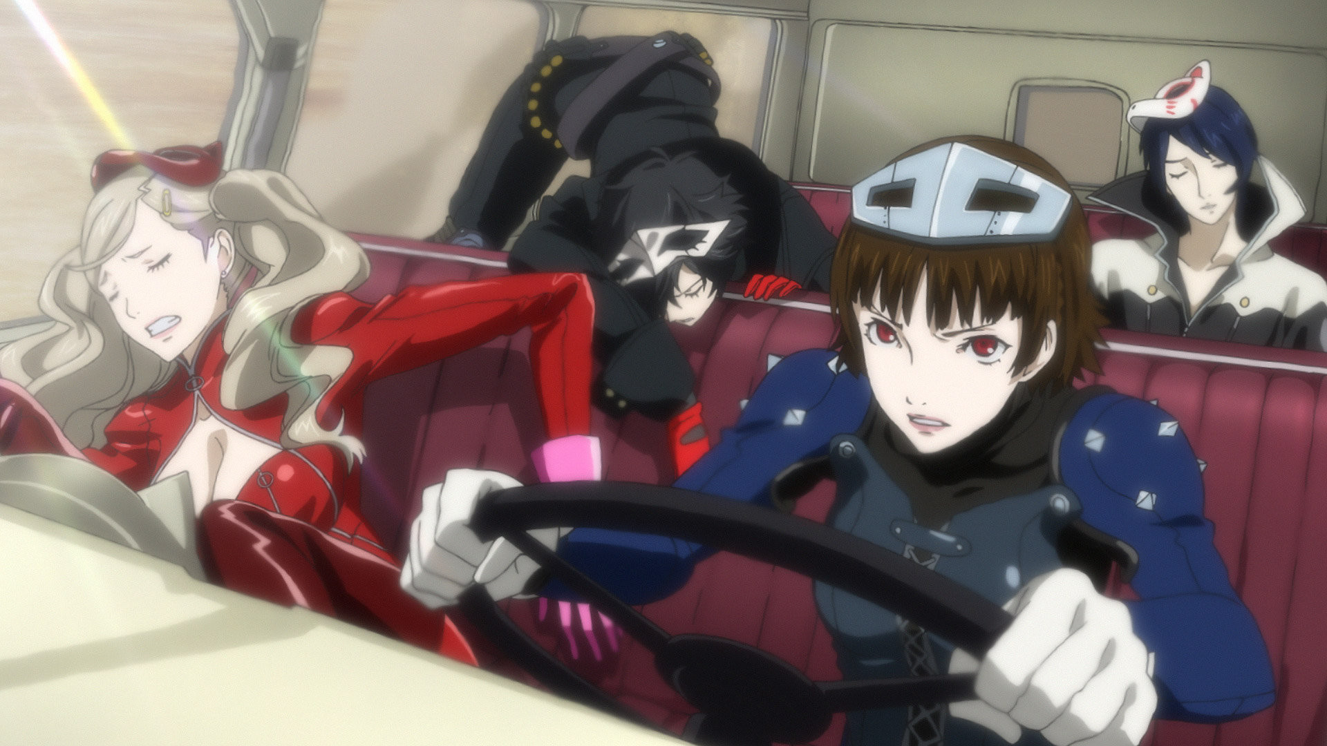 Makoto Niijima, Ann Takamaki, Joker, Persona 5, Anime, Full HD, sfondo per PC