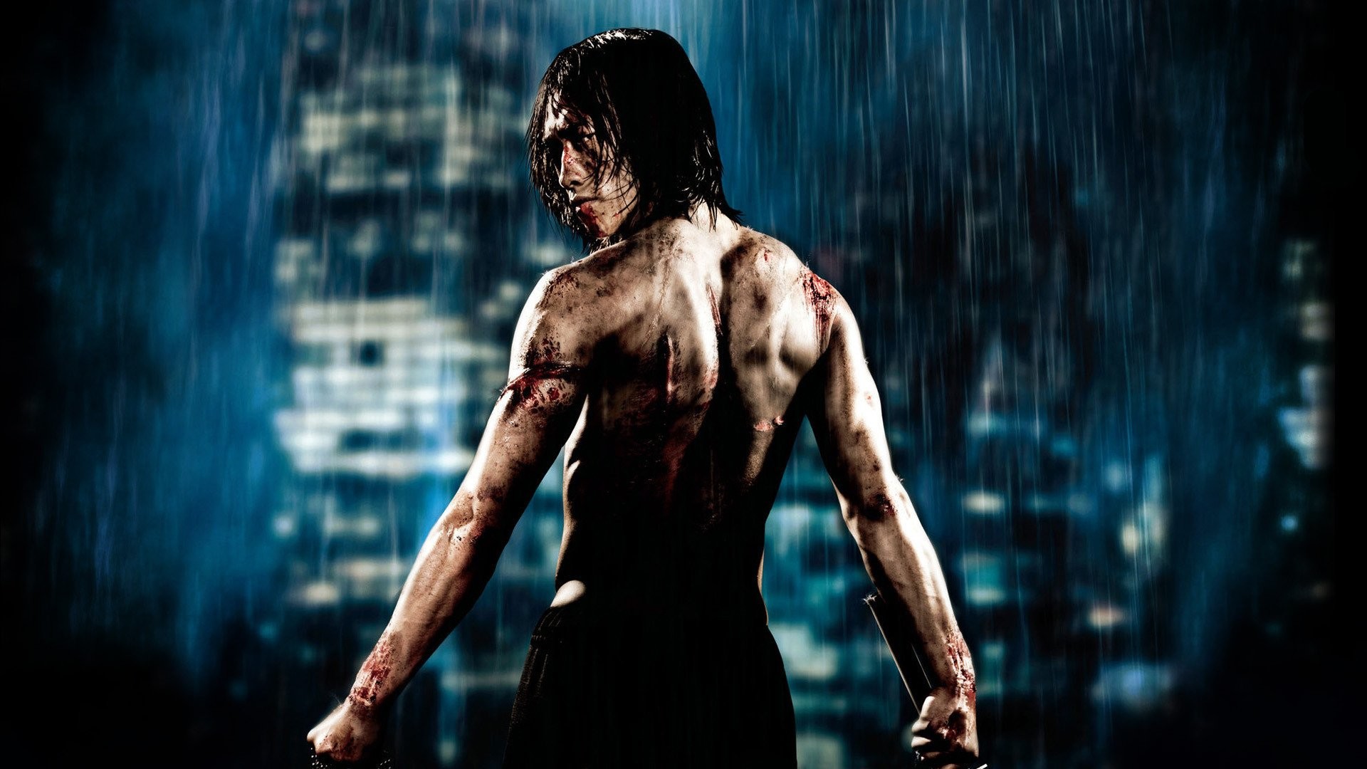 Raizo, Ninja Assassin, Rain, Pioggia, Full HD, sfondo per PC