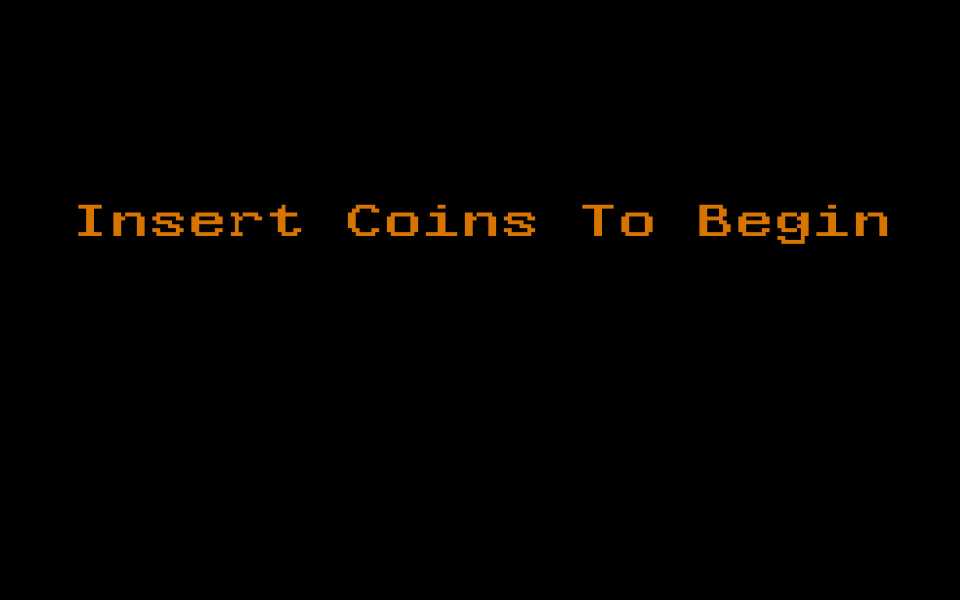 Insert Coins To Begin, Arcade, Minimalismo, Sfondo nero, Full HD, wallpaper per PC