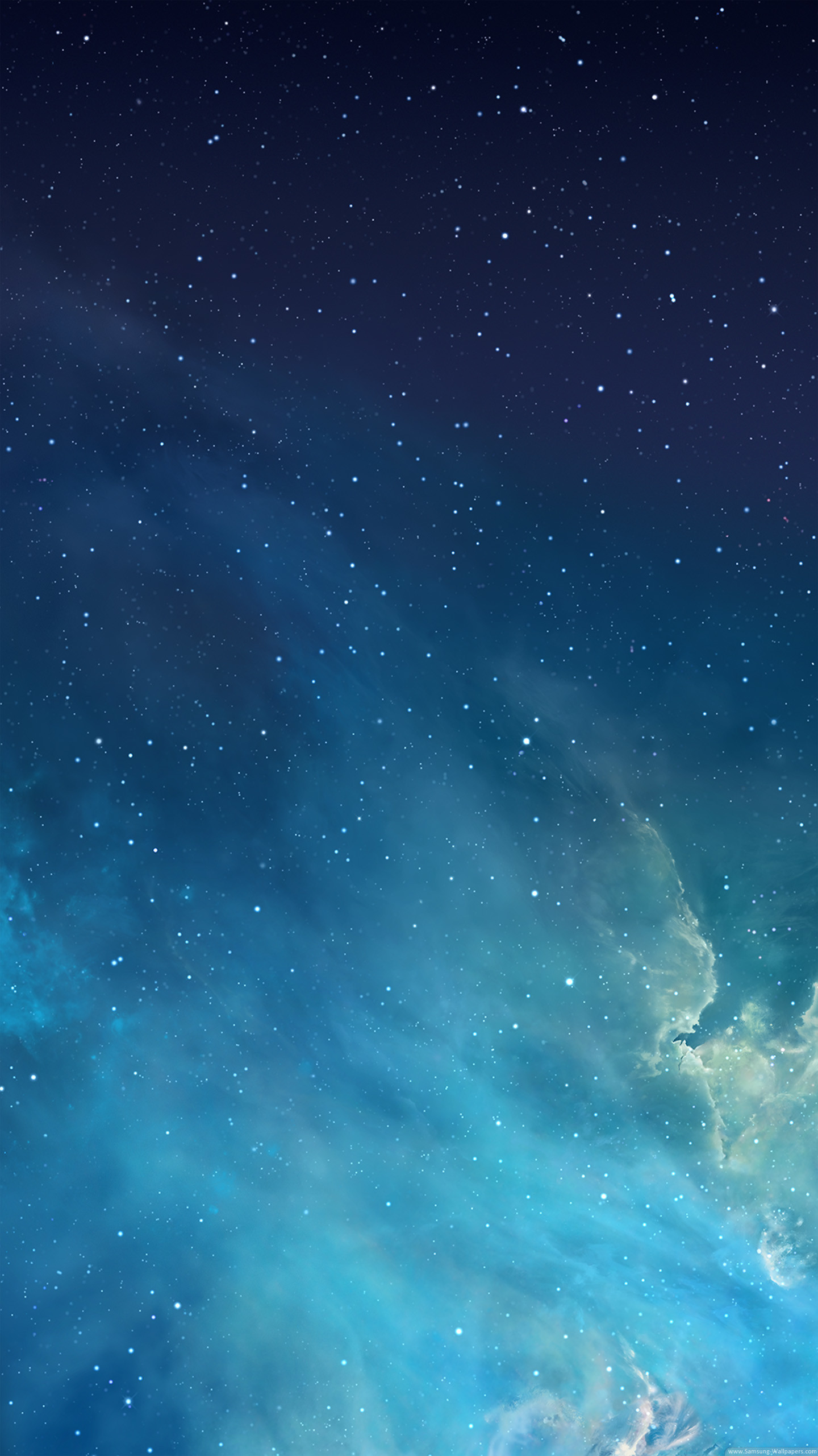 Nebulosa, Spazio, Stelle, Azzurro, schermata Home Samsung Galaxy S6