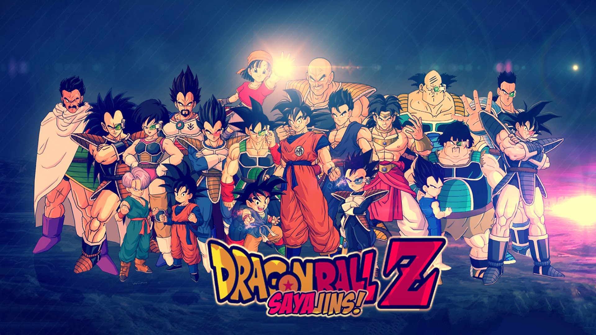 Goku, Vegeta, Saiyan, Dragon Ball Z, Logo, 1920x1080, immagine di sfondo