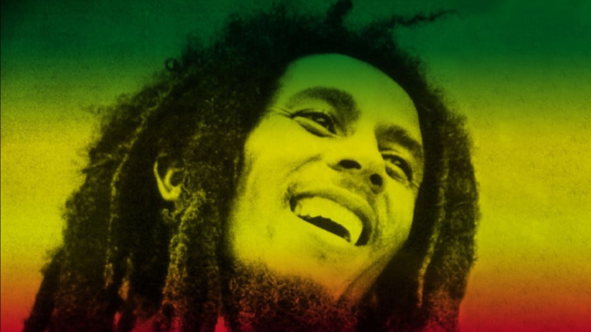 Bob Marley, Sorriso, Colori rasta, Sfumatura, Full HD, sfondo Windows 11