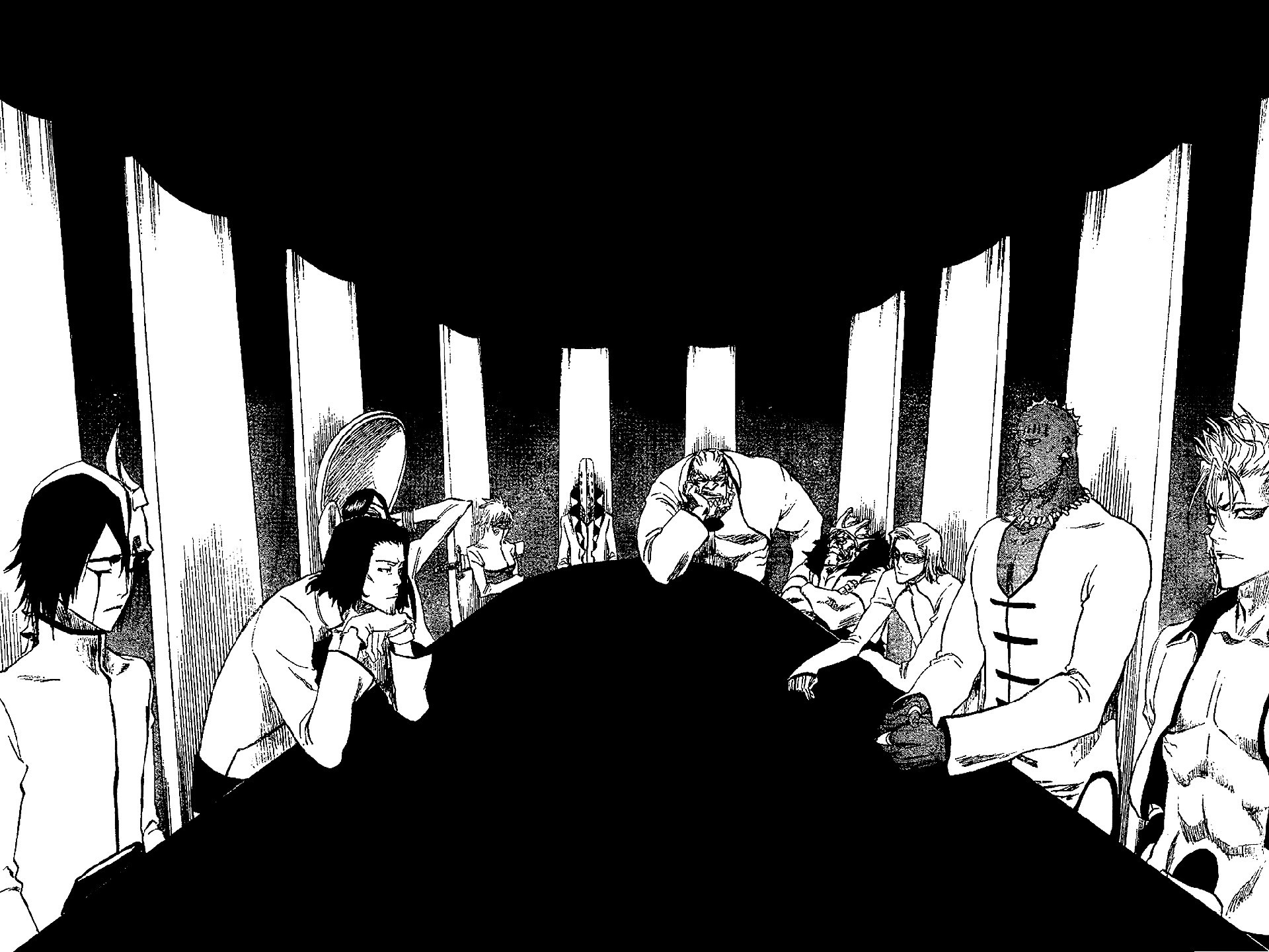 Espada, Bleach, Manga, Bianco e nero, sfondo per iPad e tablet