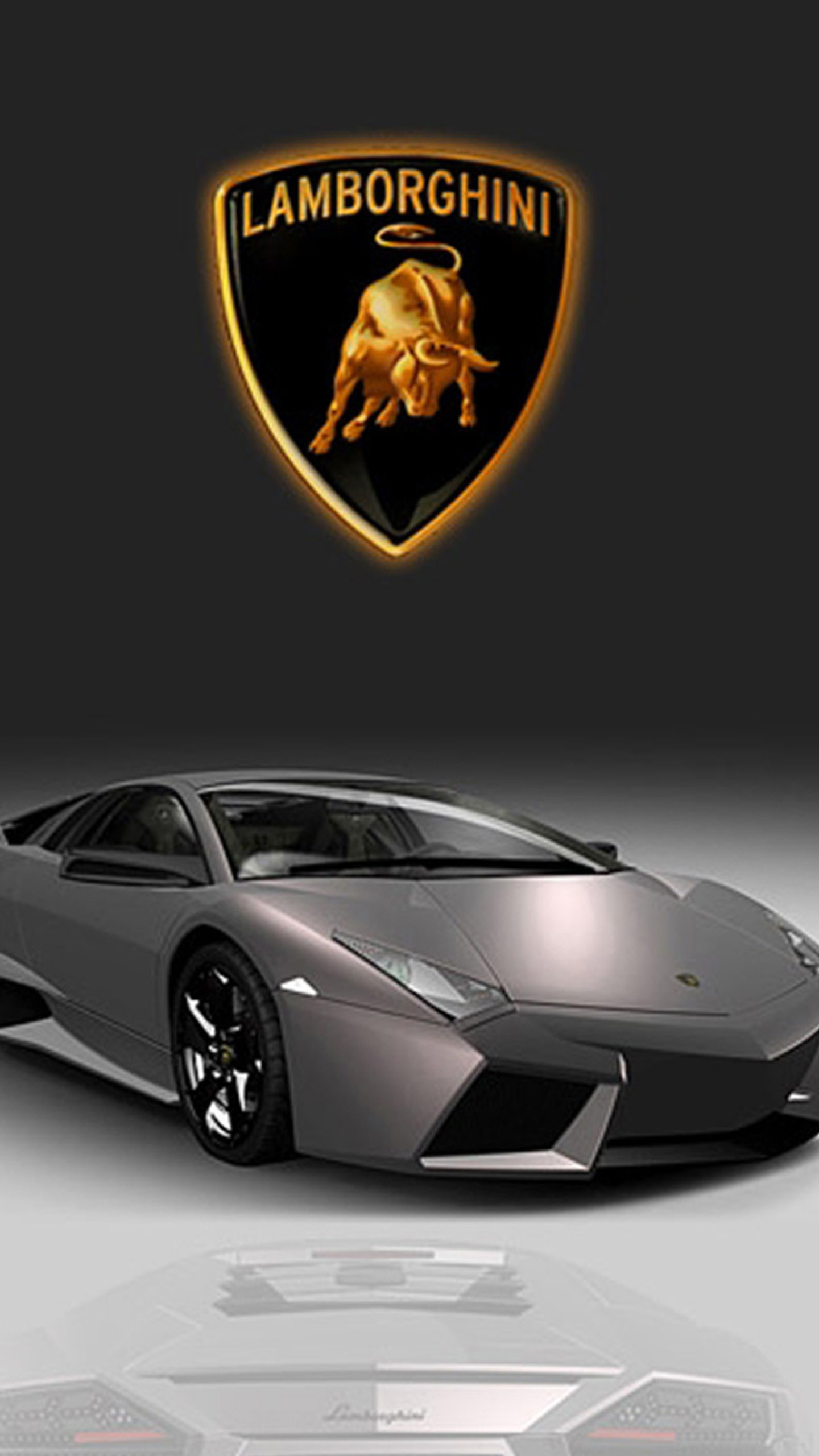 Lamborghini Reventón, Logo Lamborghini, Supercar, Grigio, sfondo schermata di blocco Samsung S25 Edge
