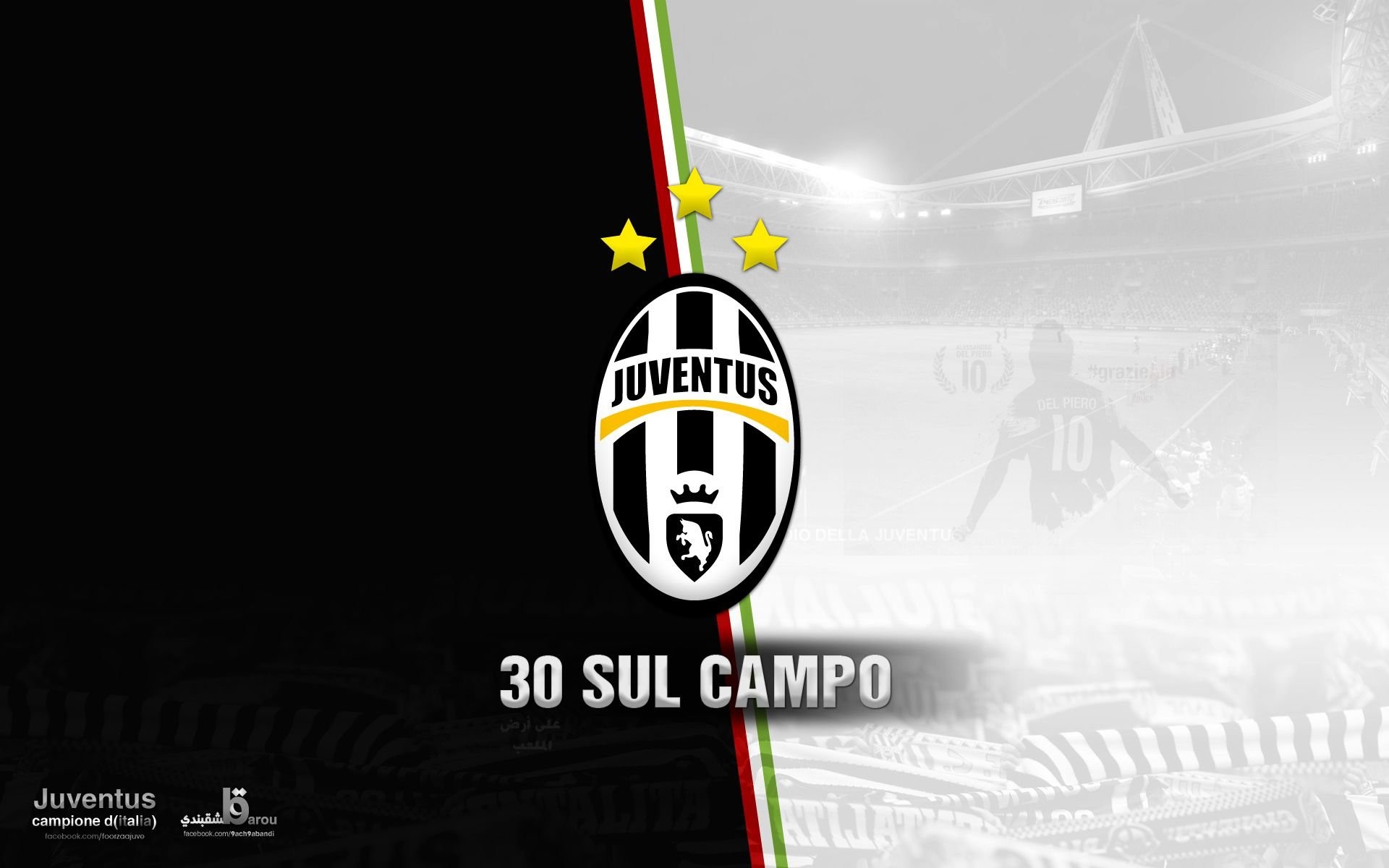 Juventus, 30 sul campo, Stemma Juventus, Scudetti, 1920x1200, immagine di sfondo