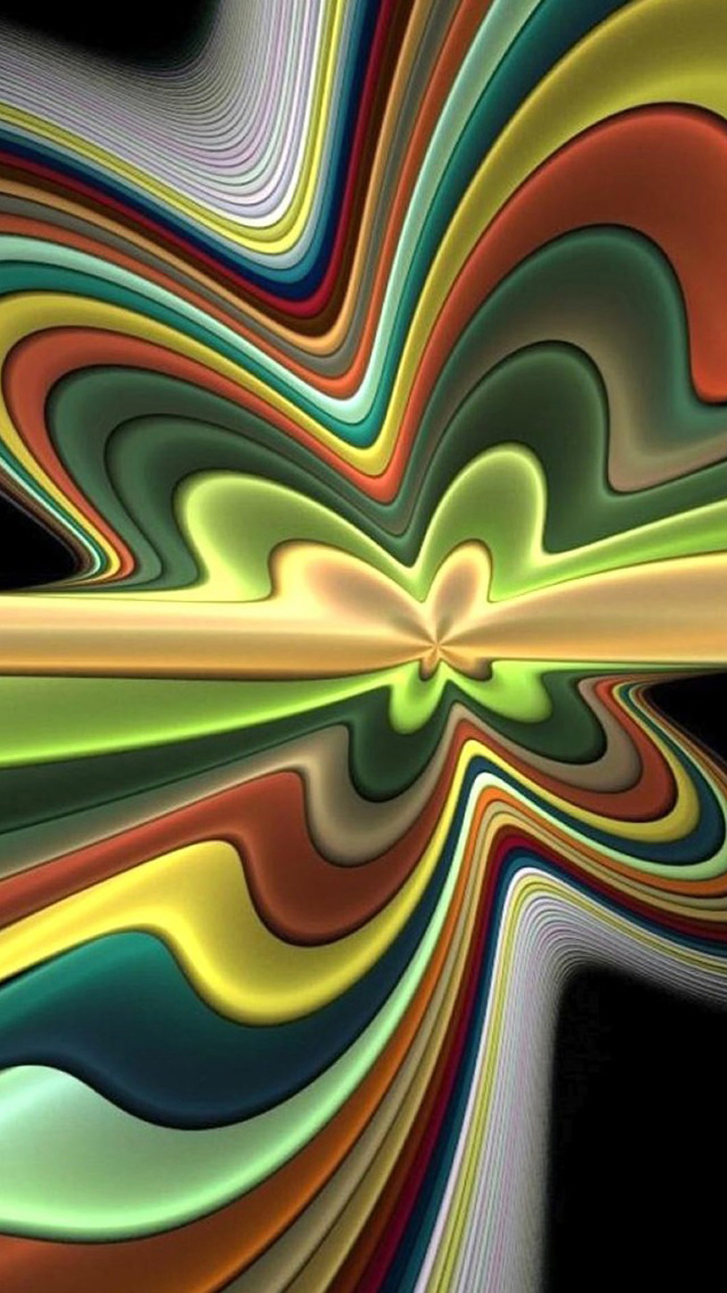 Psichedelico, Onde, Colori, Astratto, schermata di blocco dello smartphone