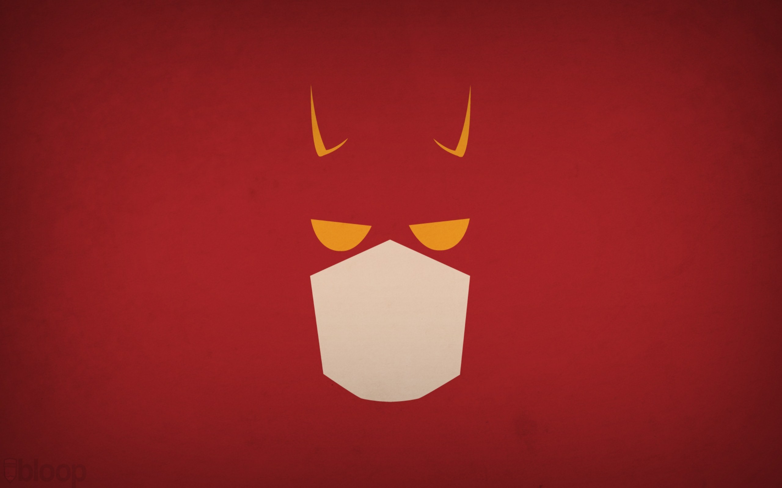 Daredevil, Maschera, Minimalista, Rosso, 2K, sfondo per PC