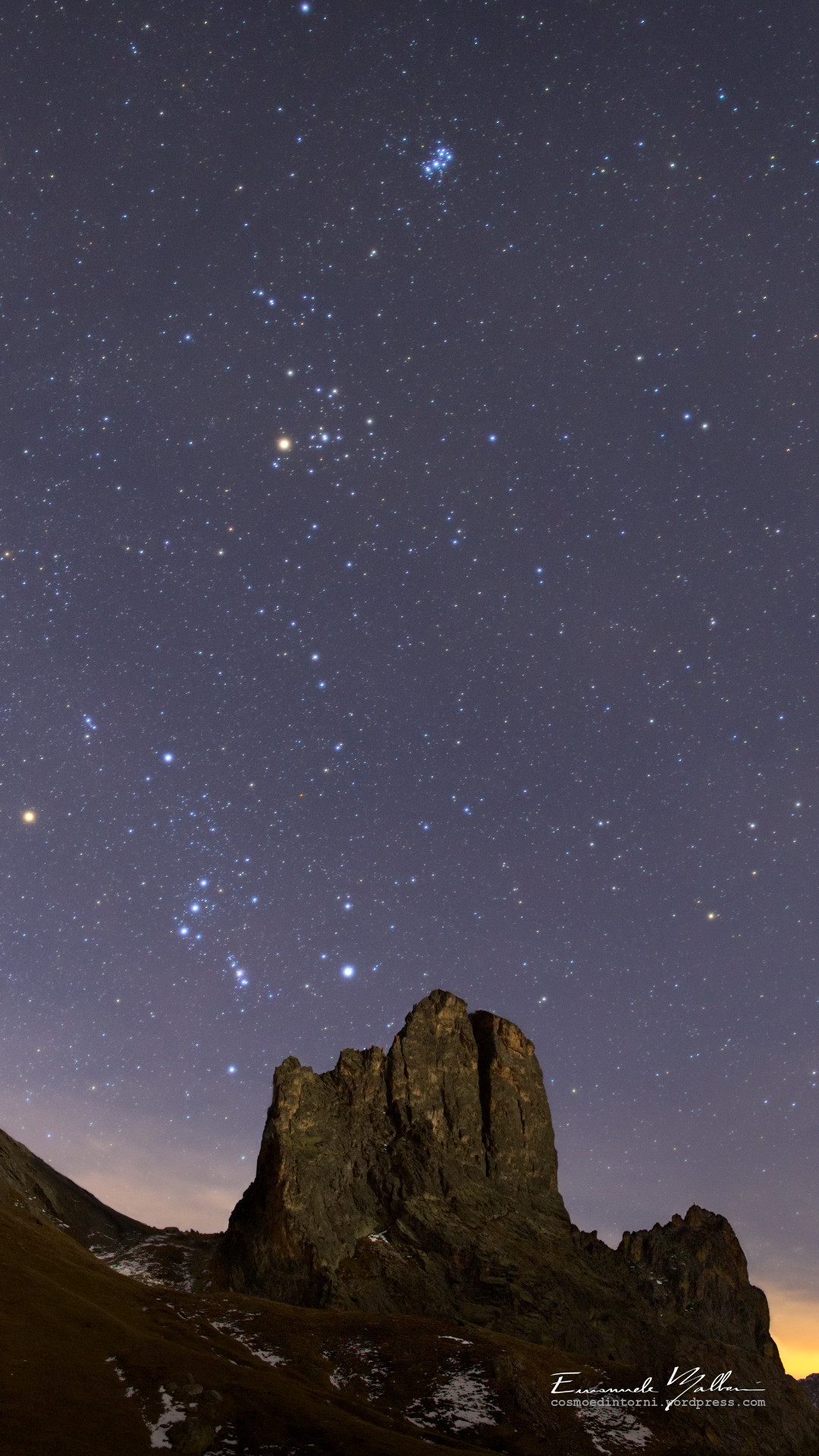Cielo stellato, Montagna, Notte, Stelle, Full HD, sfondo per iPhone e Android