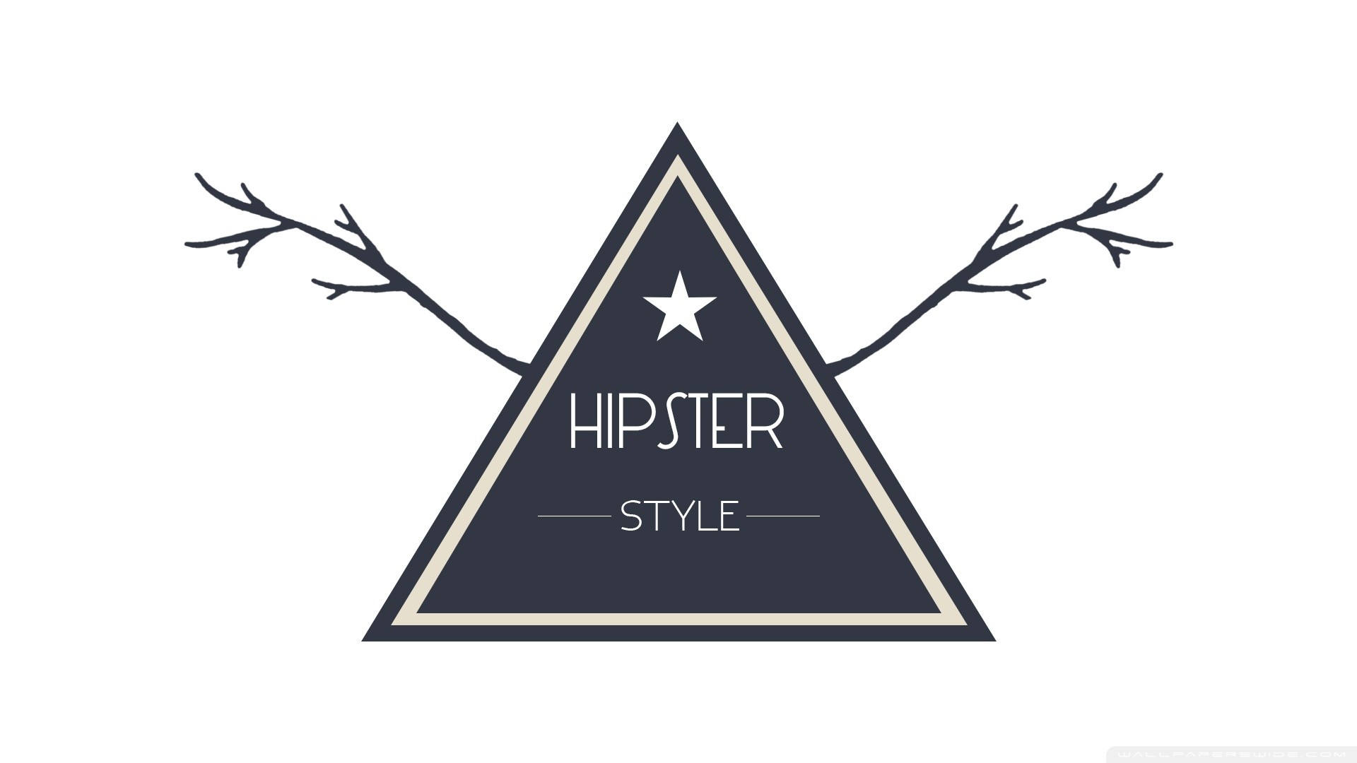 Hipster Style, Triangolo, Logo, Corna, 1920x1080, immagine di sfondo