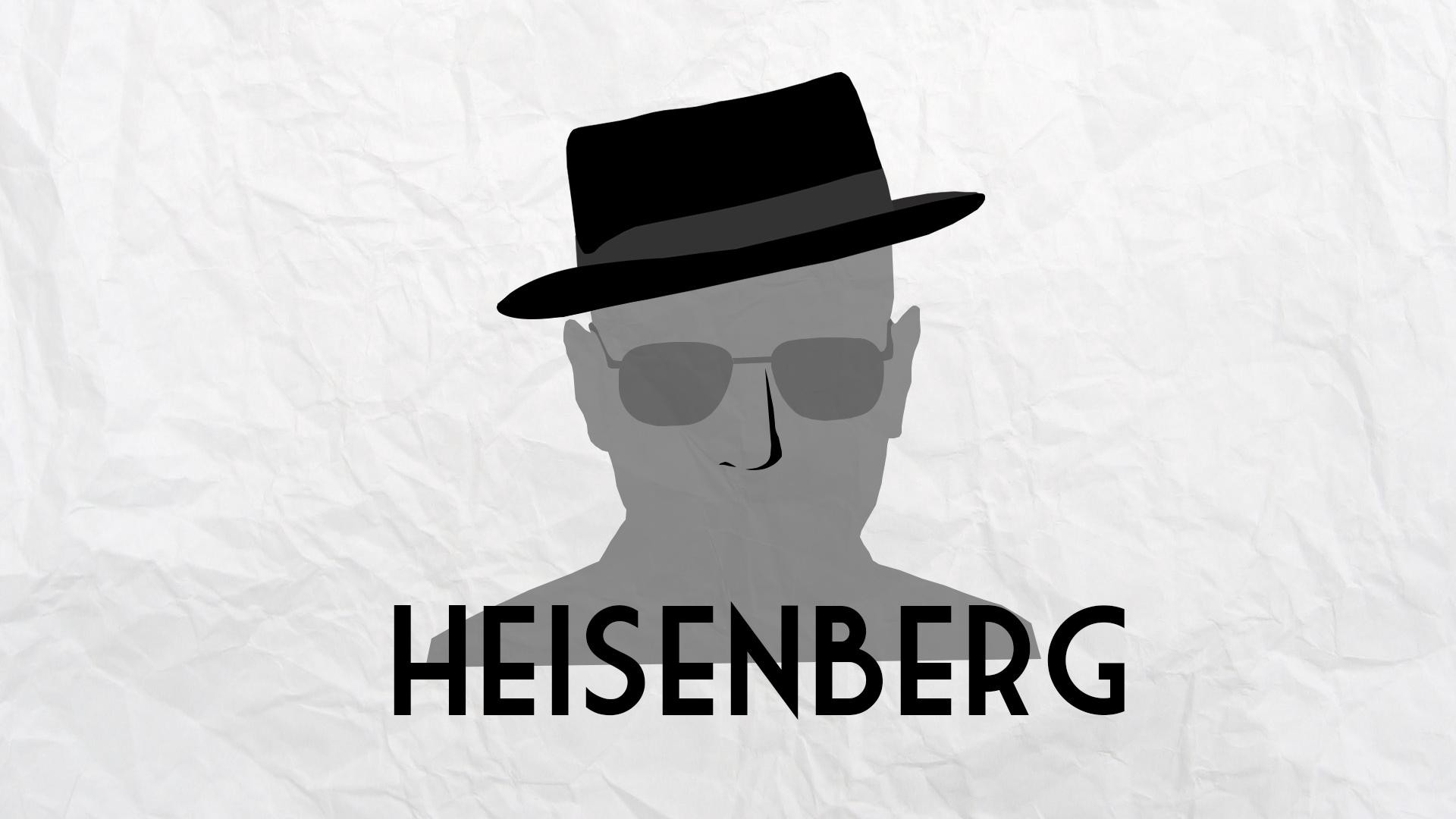 Heisenberg, Breaking Bad, Minimalismo, Sfondo bianco, Full HD, wallpaper per portatile