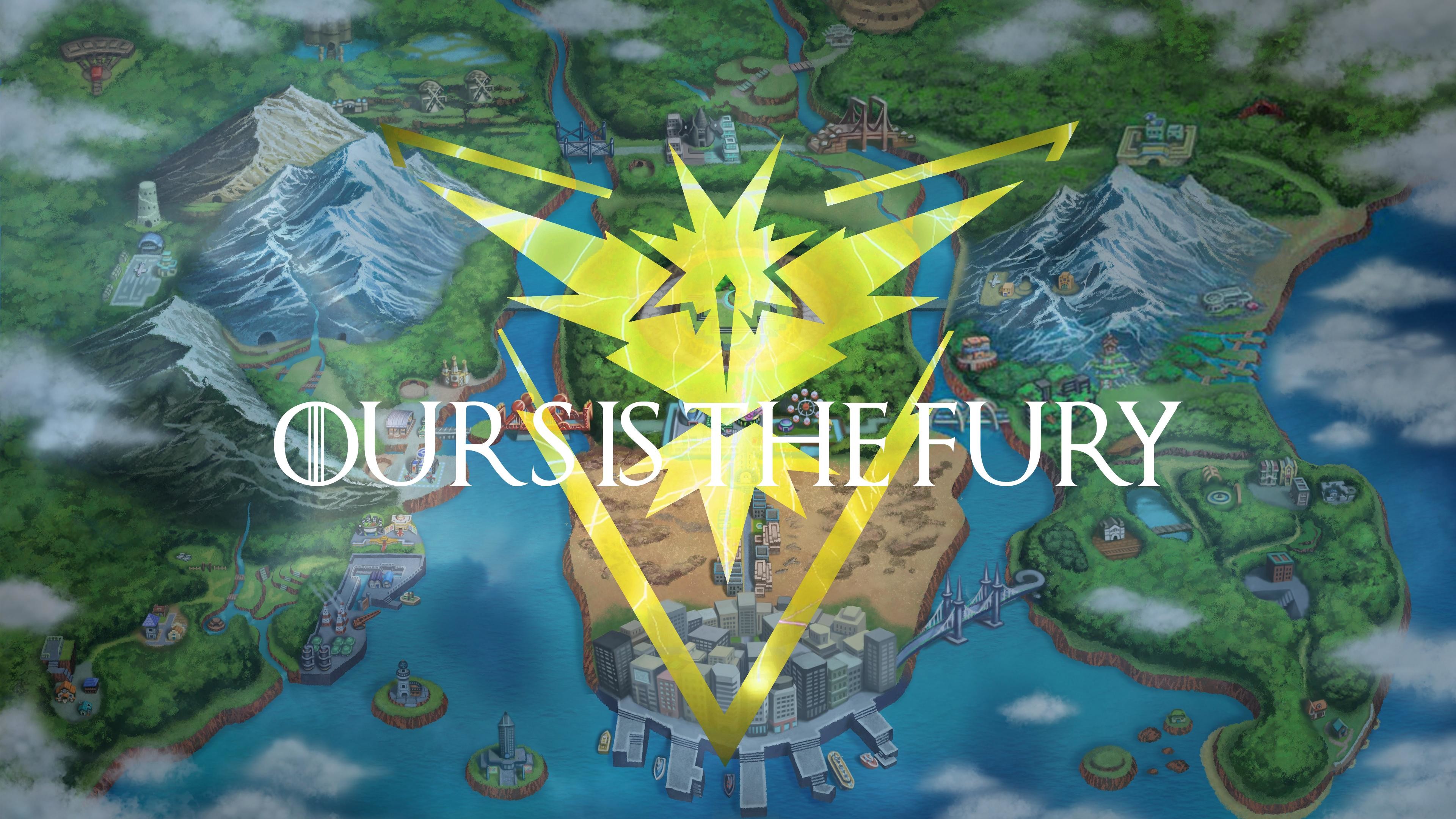 Team Istinto, Pokémon GO, Mappa, Ours is the Fury, 4K, sfondo per PC e portatile