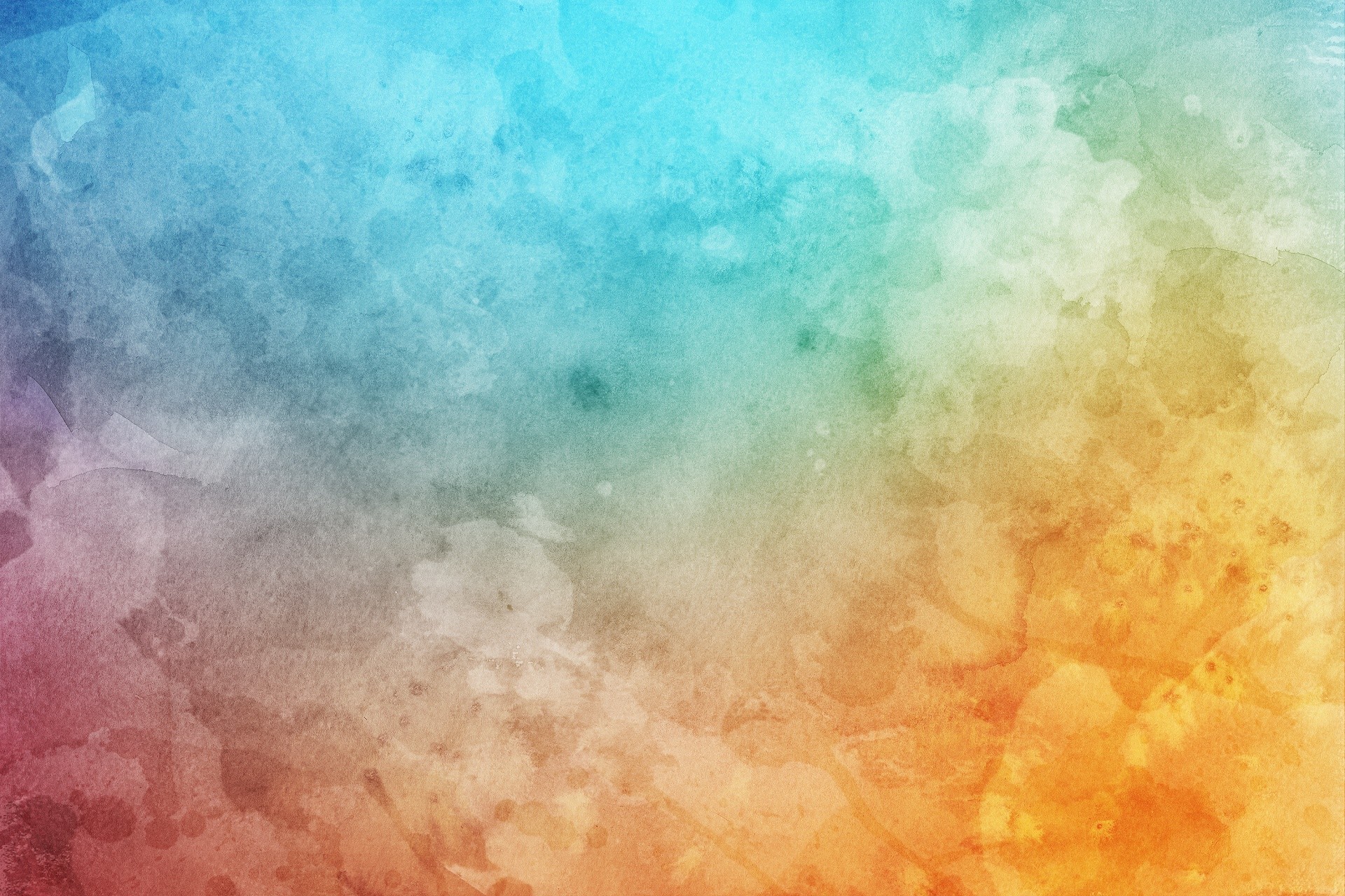 Acquerello, Sfumature, Azzurro, Arancione, Texture, Full HD, sfondo per PC