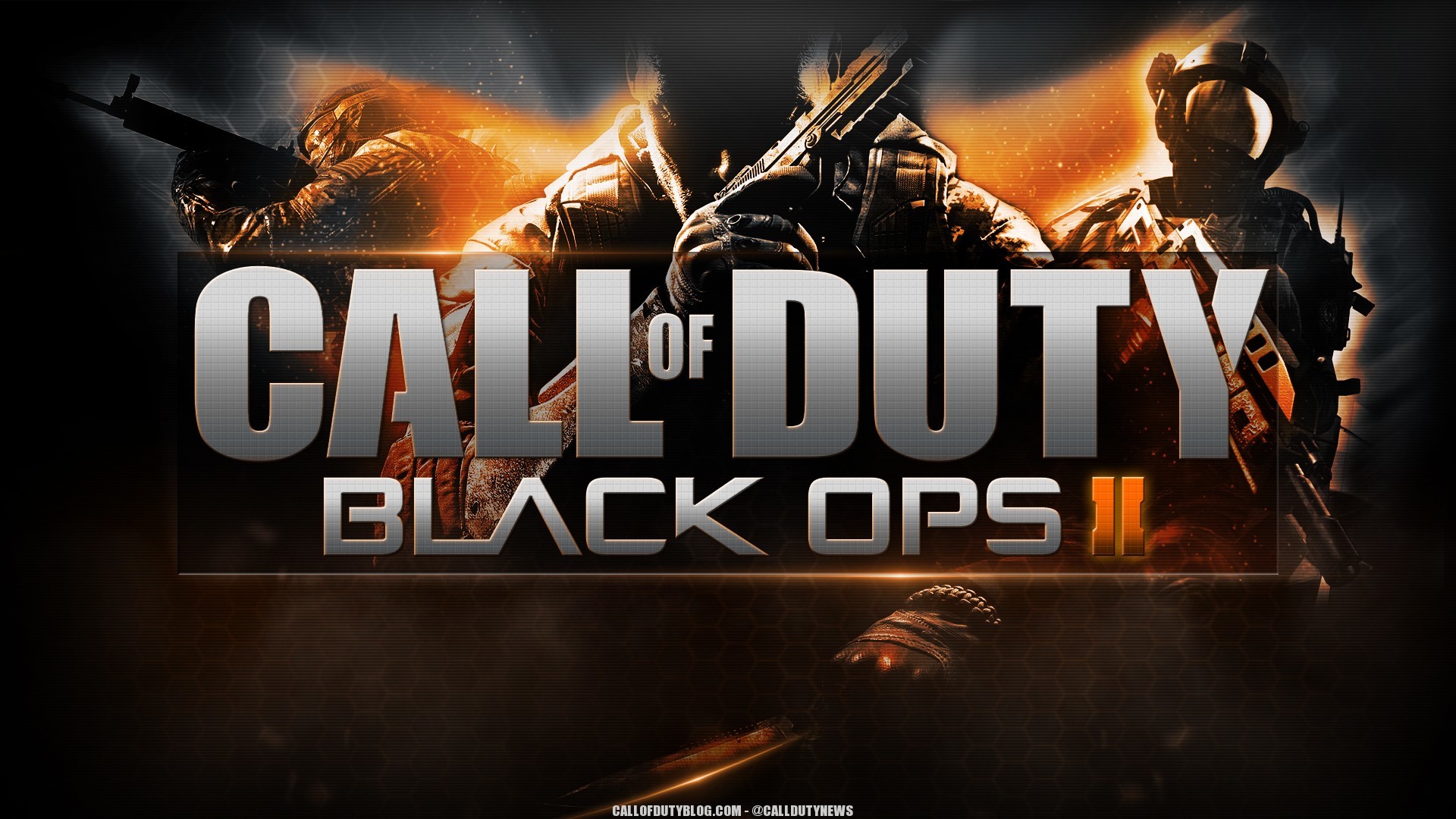 Call of Duty: Black Ops II, Logo, Soldati, Full HD, sfondo per PC e portatile