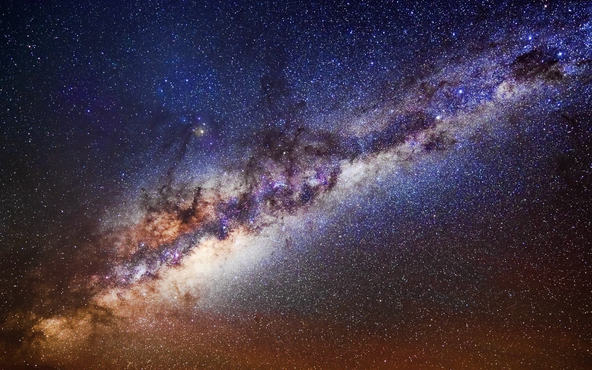 Via Lattea, Cielo stellato, Polvere cosmica, Full HD, wallpaper per PC