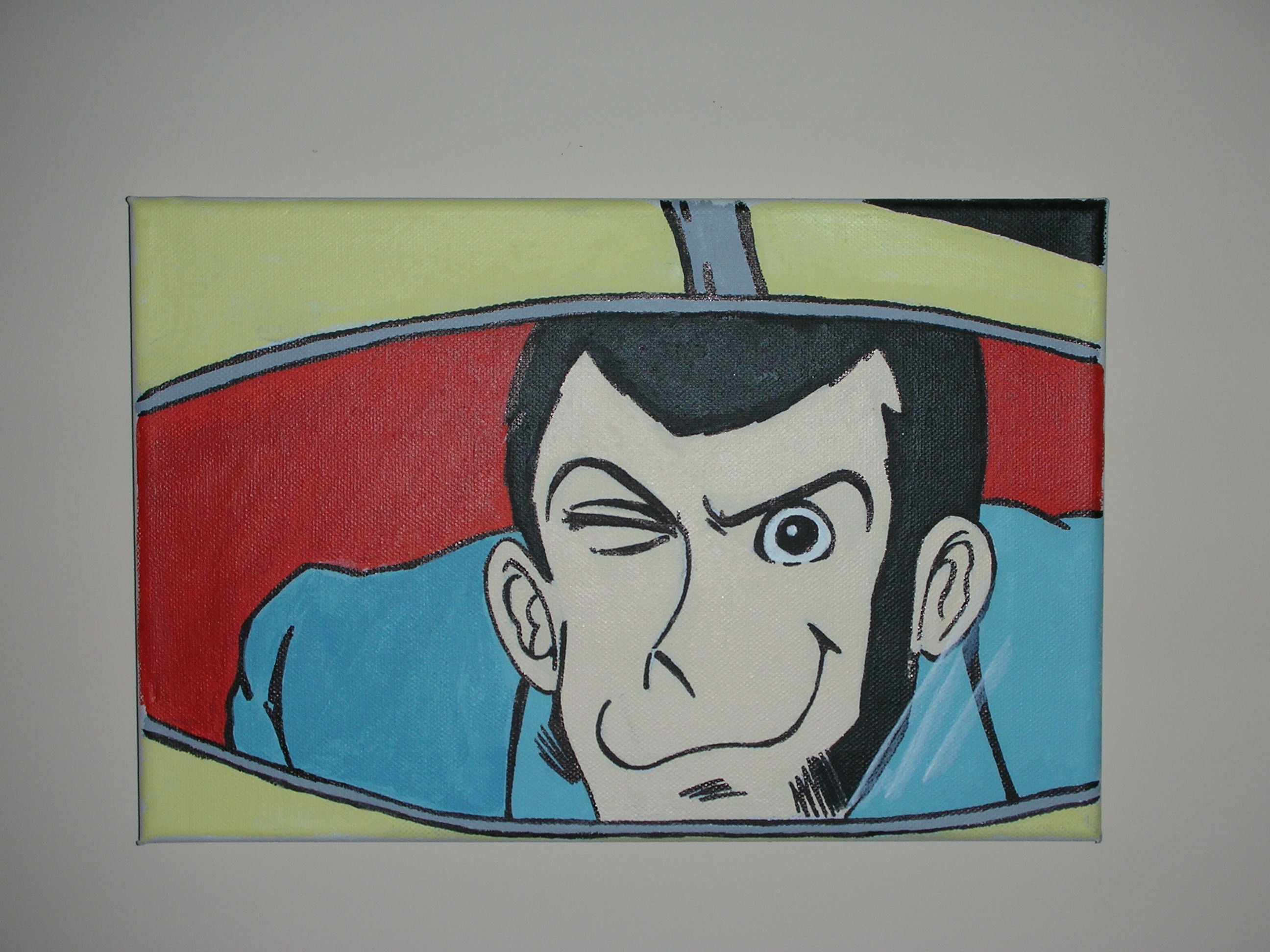 Lupin III, Occhiolino, Dipinto, Pop art, 2K, schermata di blocco iPad
