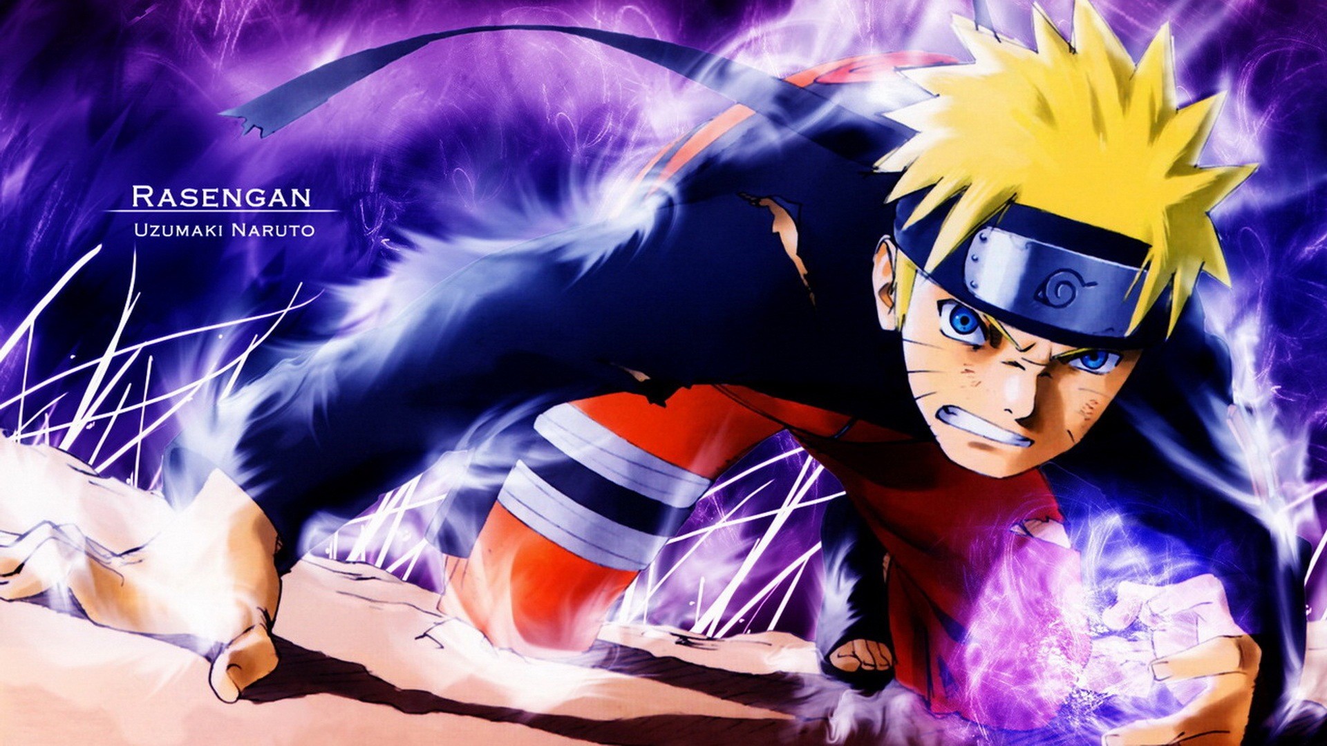 Naruto Uzumaki, Rasengan, Naruto Shippuden, 16:9 Full HD, sfondo widescreen