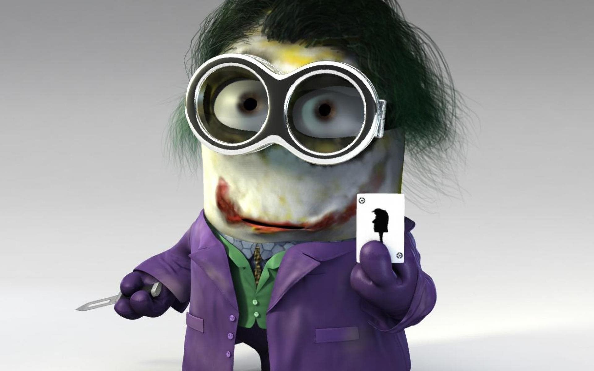 Minion Joker, Joker, Minion, Carta da gioco, Cosplay, 16:10 Full HD, sfondo widescreen
