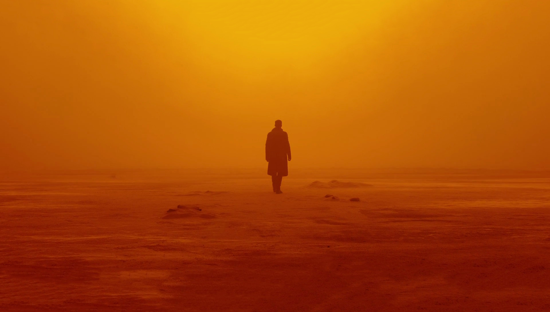 Blade Runner 2049, Las Vegas, Agente K, Nebbia arancione, Deserto, sfondo widescreen Full HD